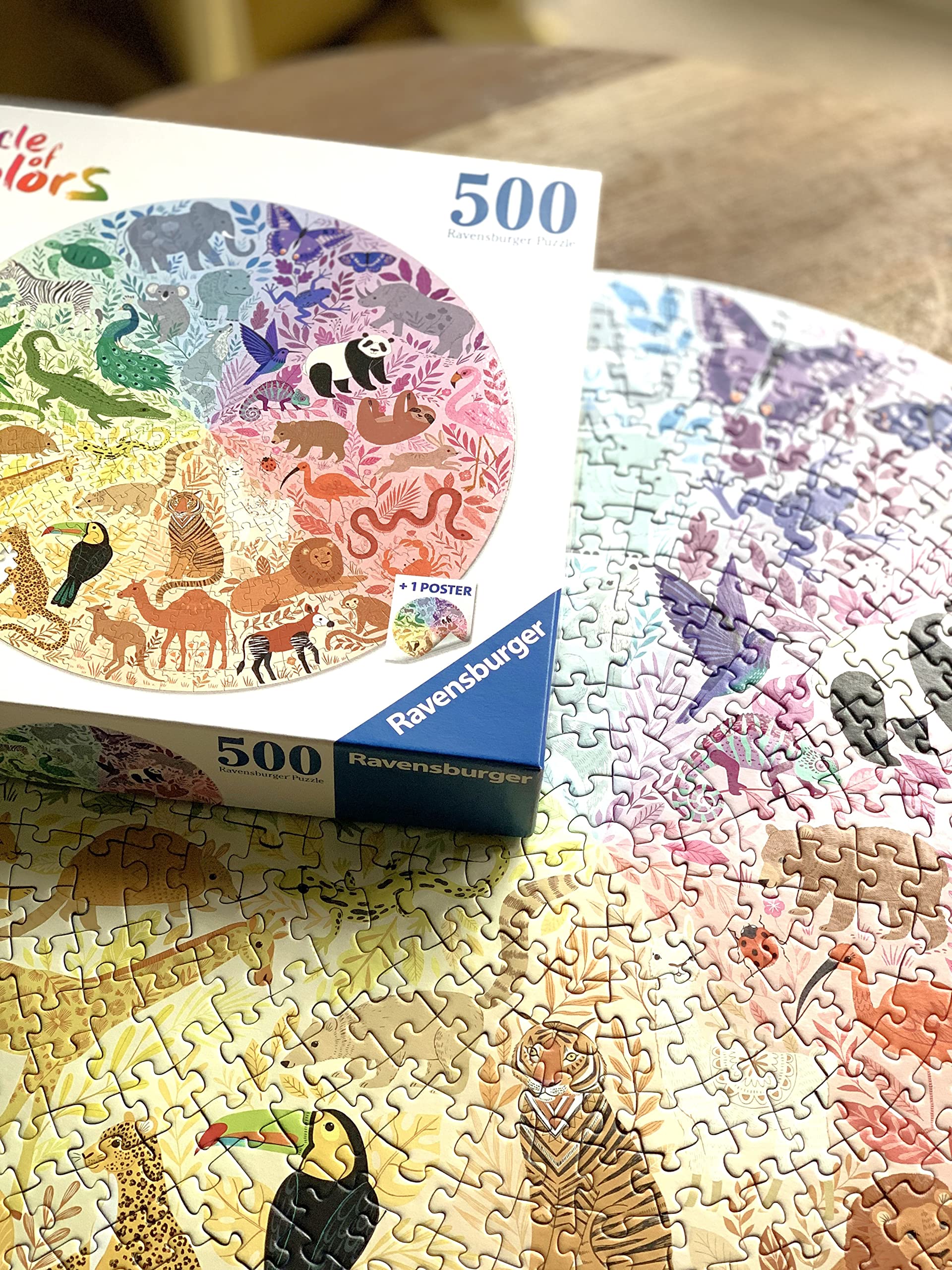 Ravensburger Circle of Colours - Animals 500 Piece Jigsaw Puzzle 12