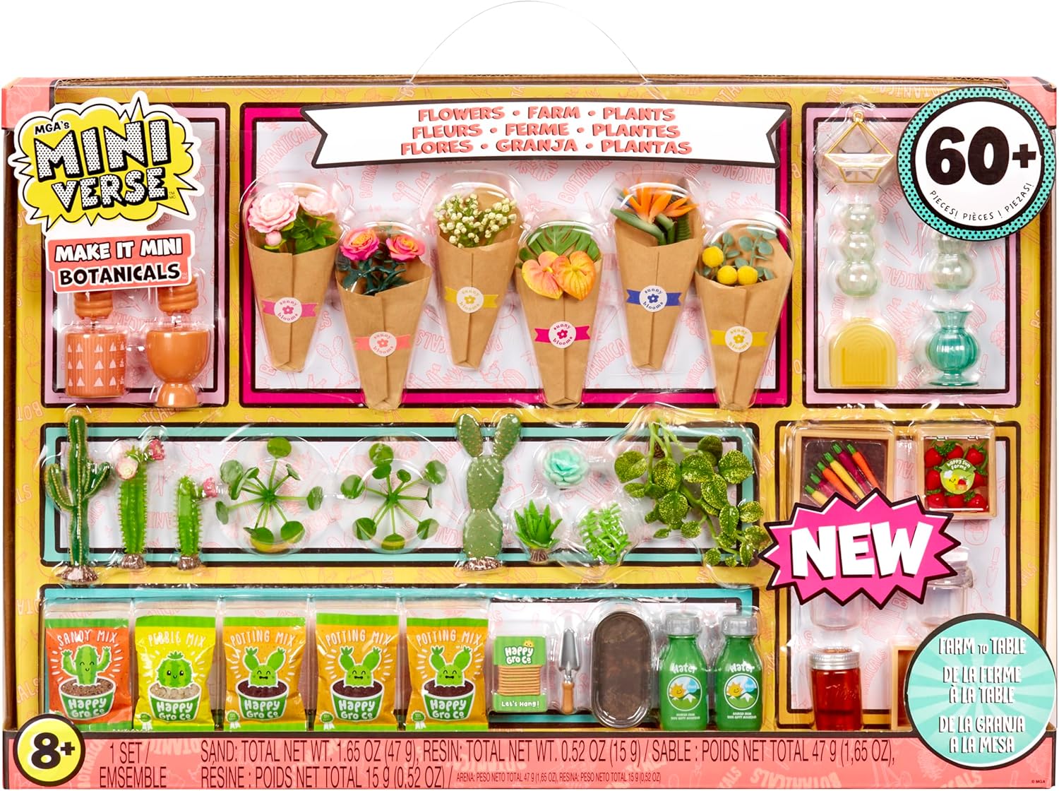 MGA's Miniverse Make It Mini Botanicals - DIY Craft Kit with 60+ Mini Collectibles