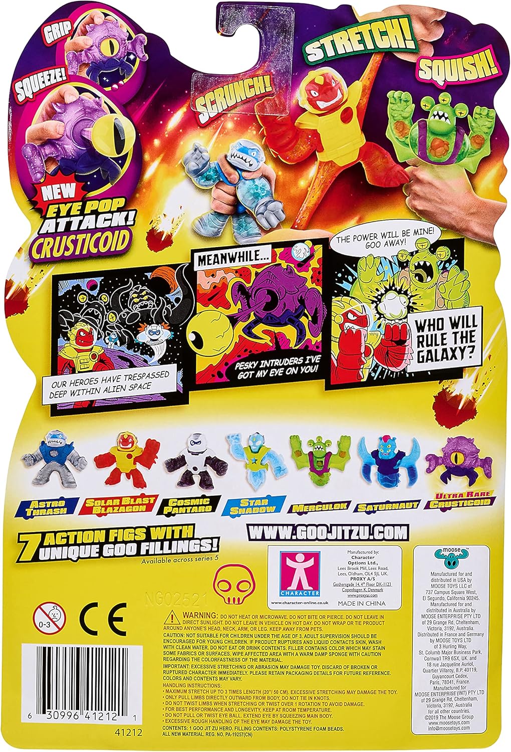 Goo Jit Zu Heroes of Goo Jit to S4 Galaxy Attack Crusticoid Ultra Rare 2021 - Squishy Action Figure 3