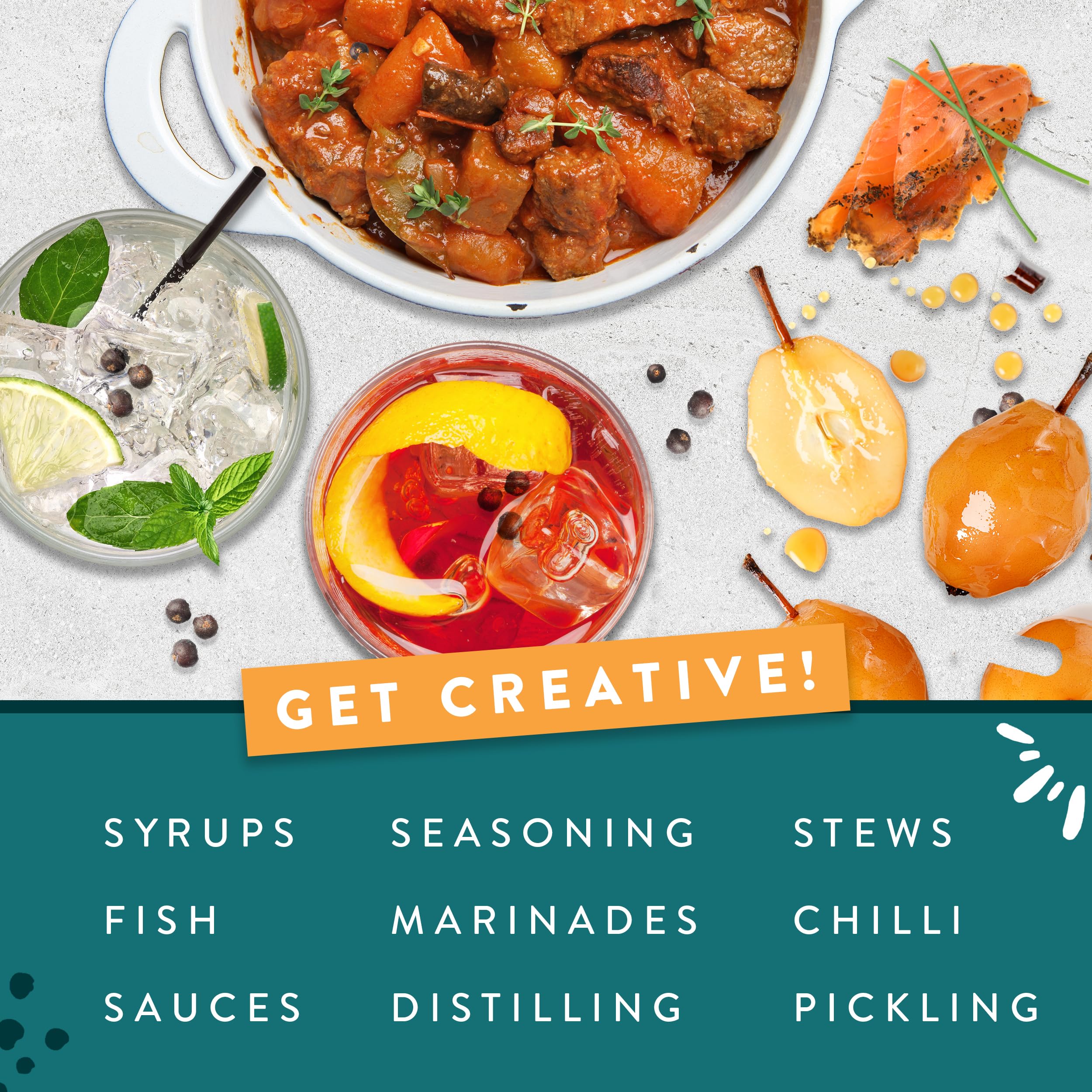 JustIngredients Organic Juniper Berries 500g - Dried Spice for Cooking, Gin Making & Pickling 4