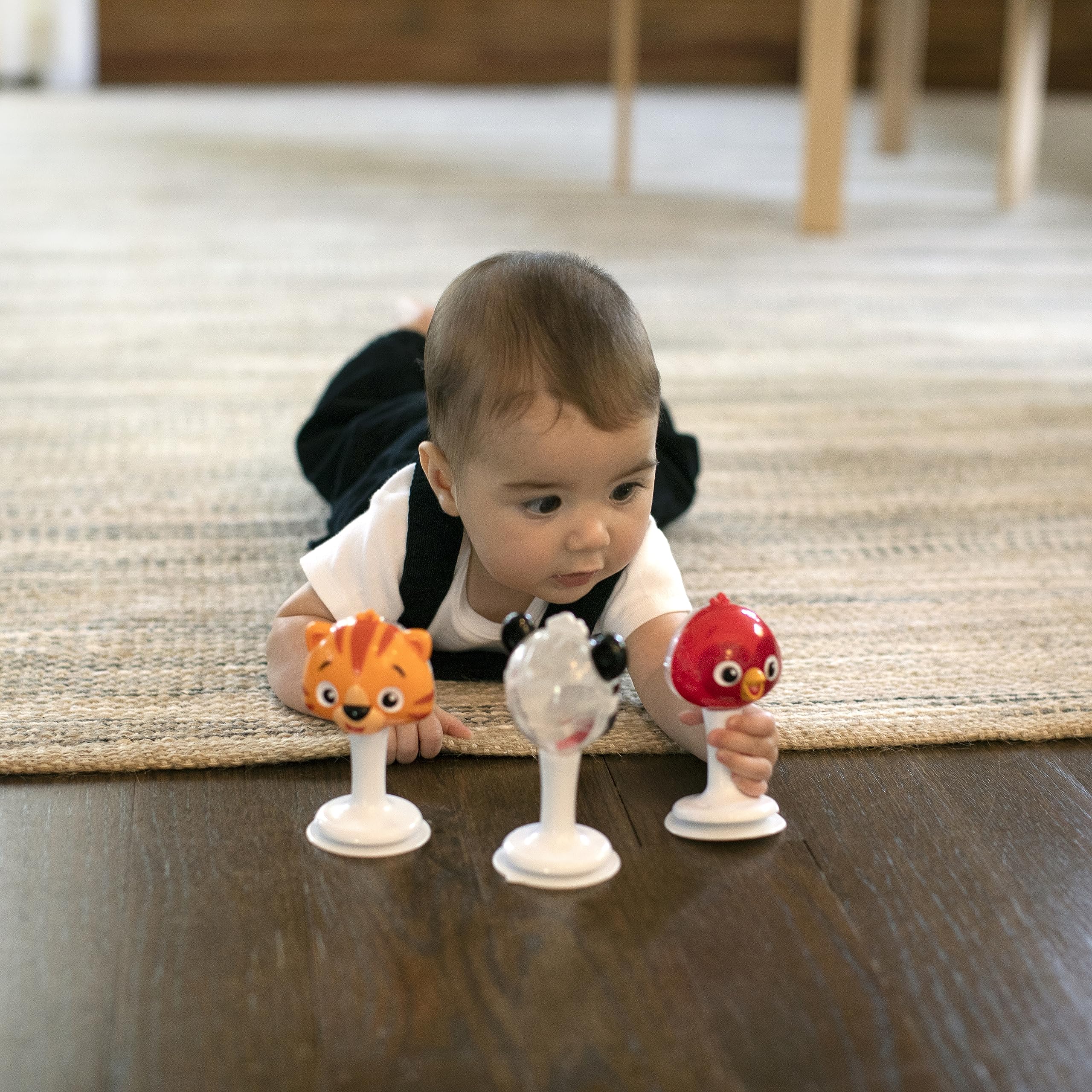 Baby Einstein Rattle & Jingle Trio Suction Toys for Ages 6 Months+ | Silicone 2