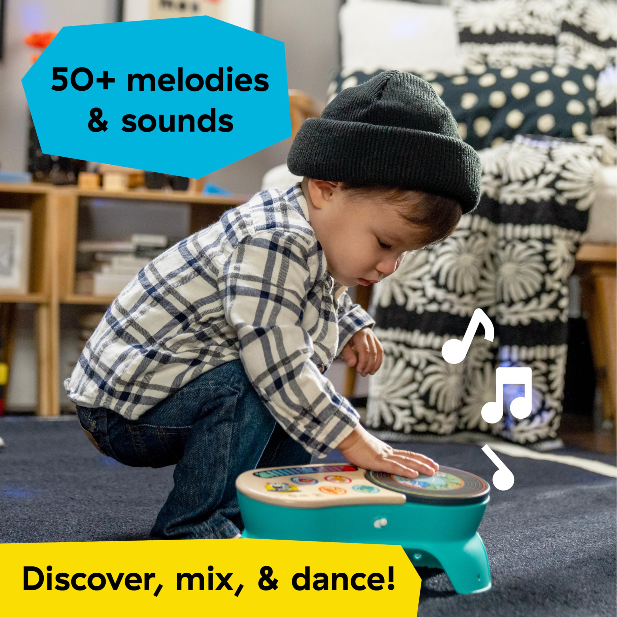 Baby Einstein + Hape DJ Discovery Musical Toy Turntable - Magic Touch for Ages 6 Months and Up 6