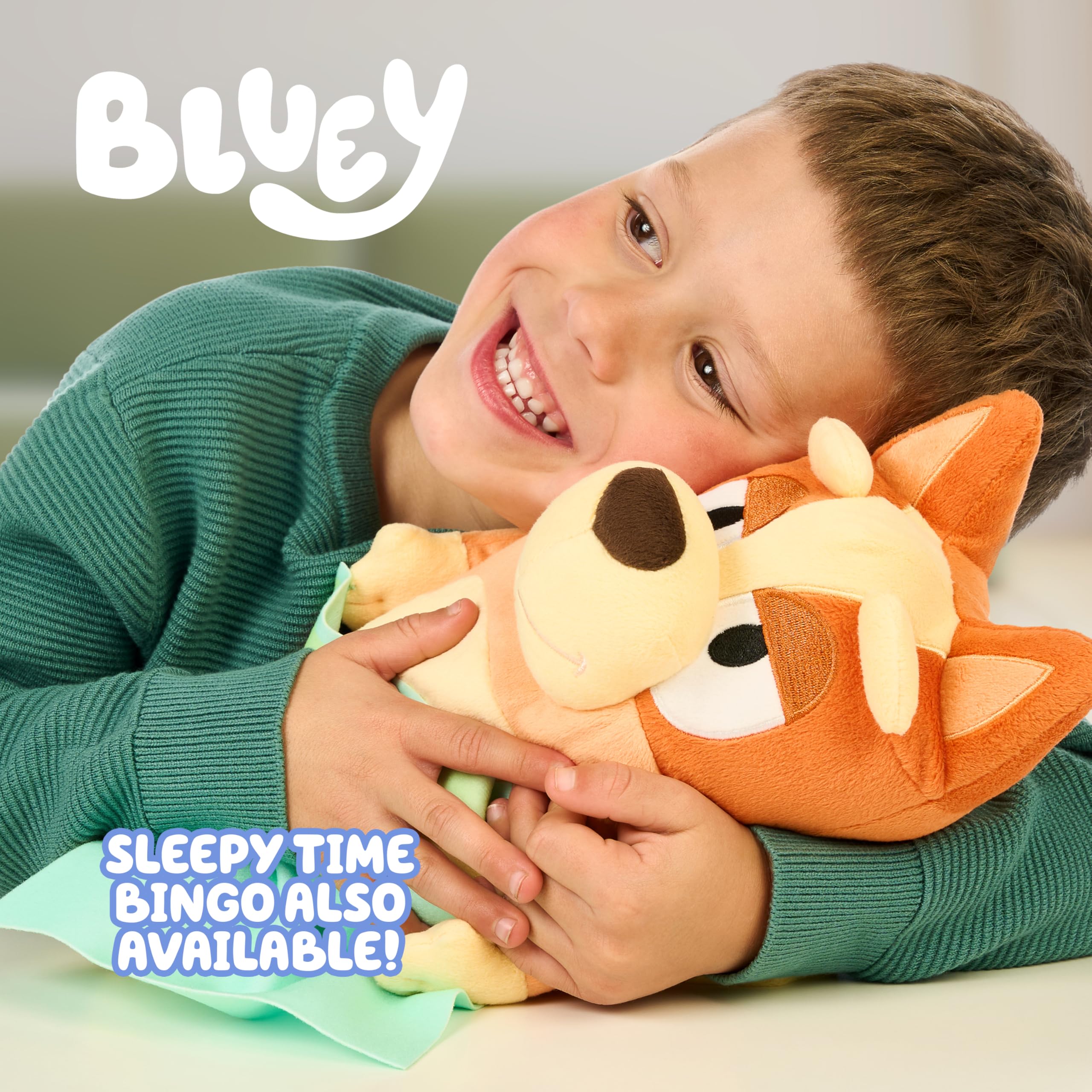 Bluey Sleepy Time 13 Inch Plush with Blanket - Press Tummy to Hear 7 Phrases & Theme Song 9