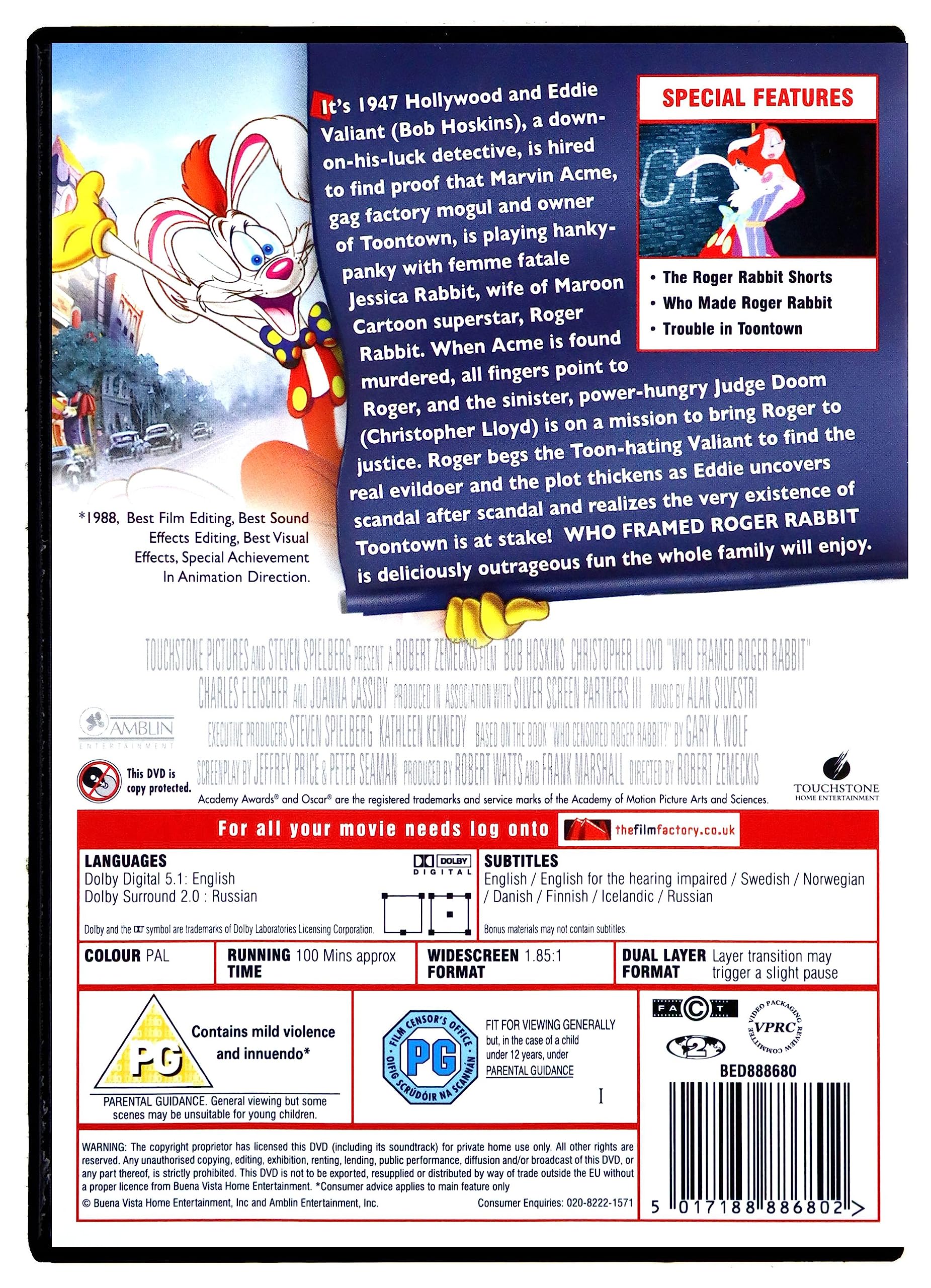 Who Framed Roger Rabbit (1988) - DVD 4