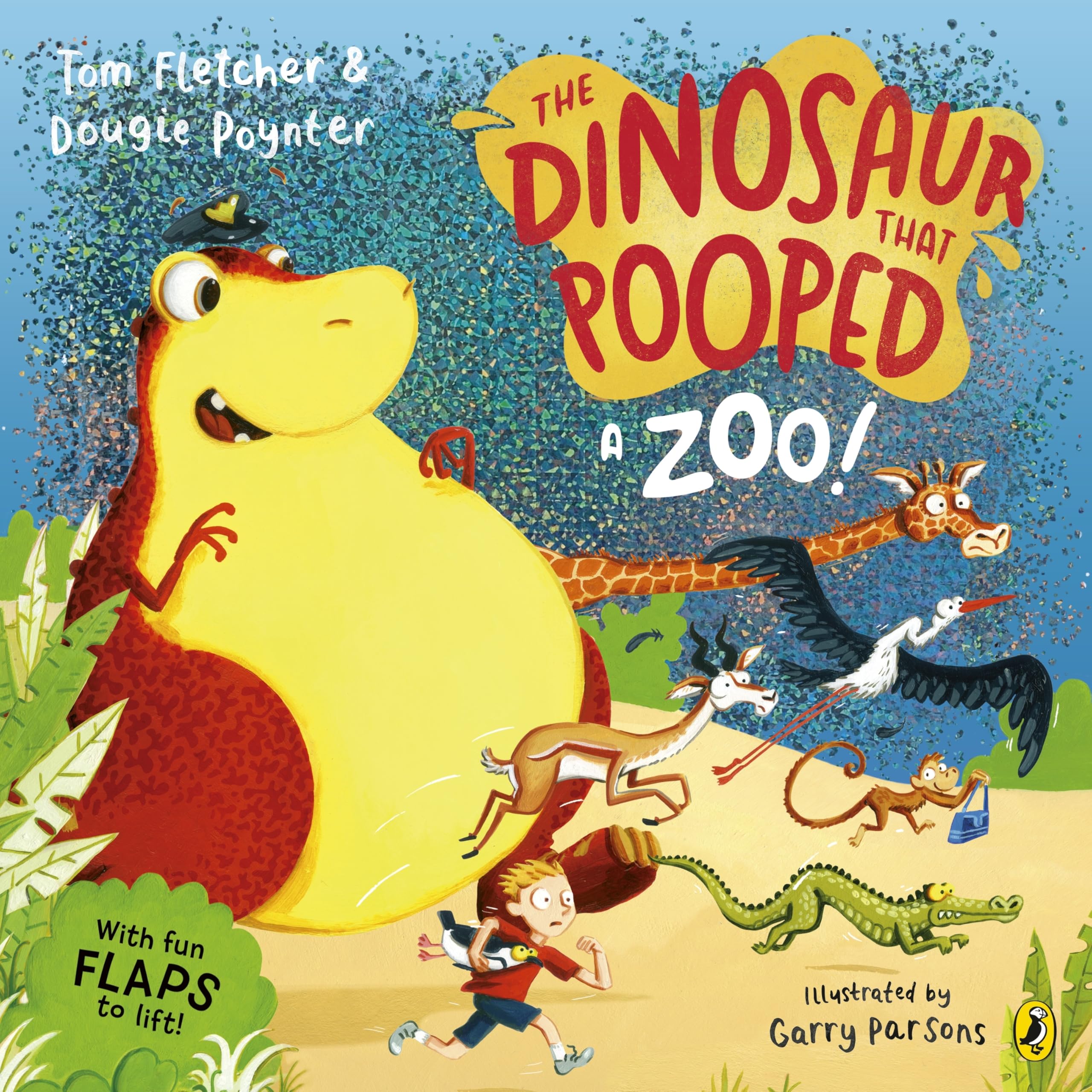 Puffin The Dinosaur that Pooped a Zoo! Lift-the-Flap Book | Ages 3-6 1