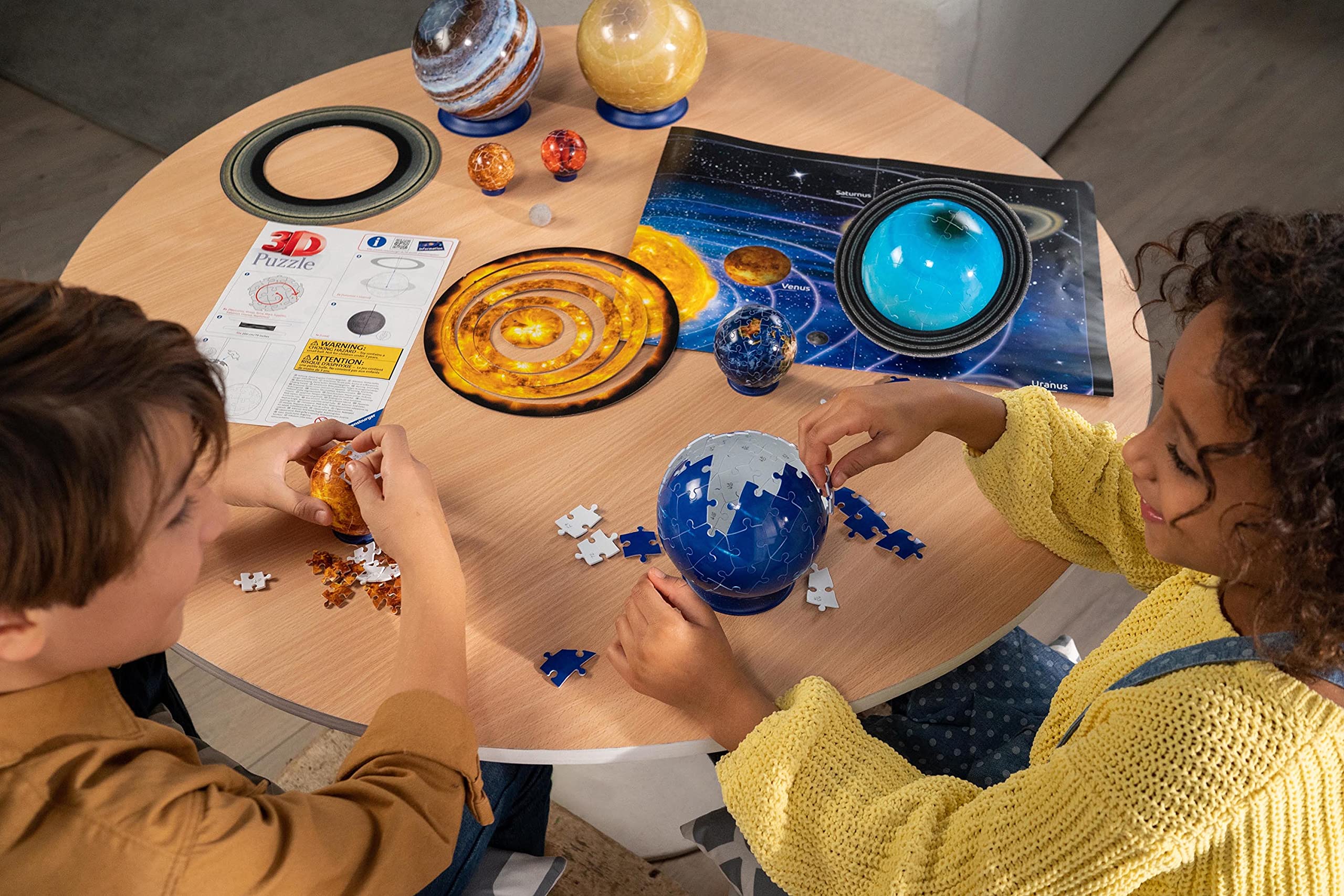 Ravensburger Planetary Solar System 3D Puzzle Set - 522pc Educational Toy for Ages 7+ 7