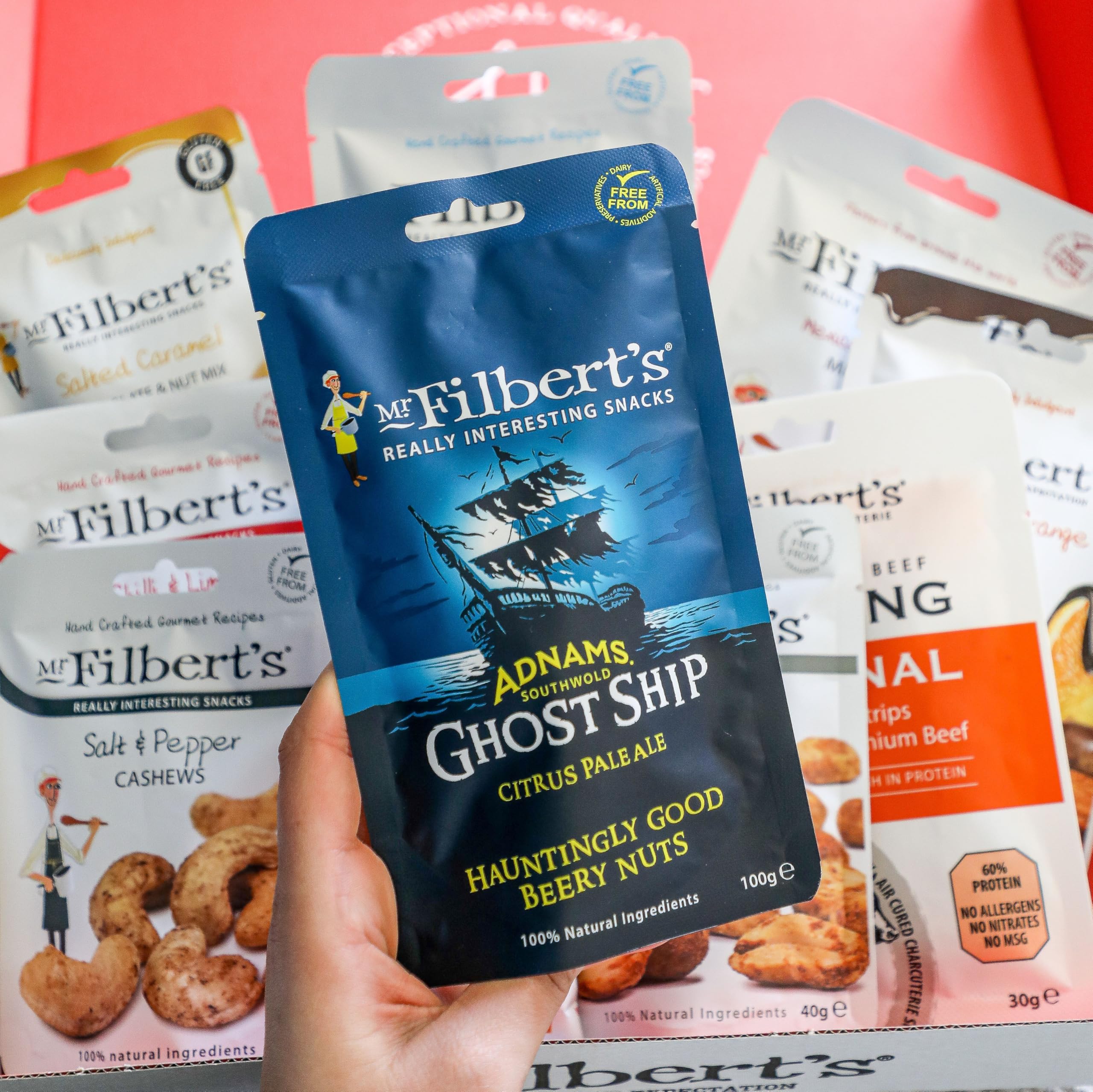 Mr Filbert's For Him Selection Box - Nuts, Olives & Cured Meats Snack Gift 11