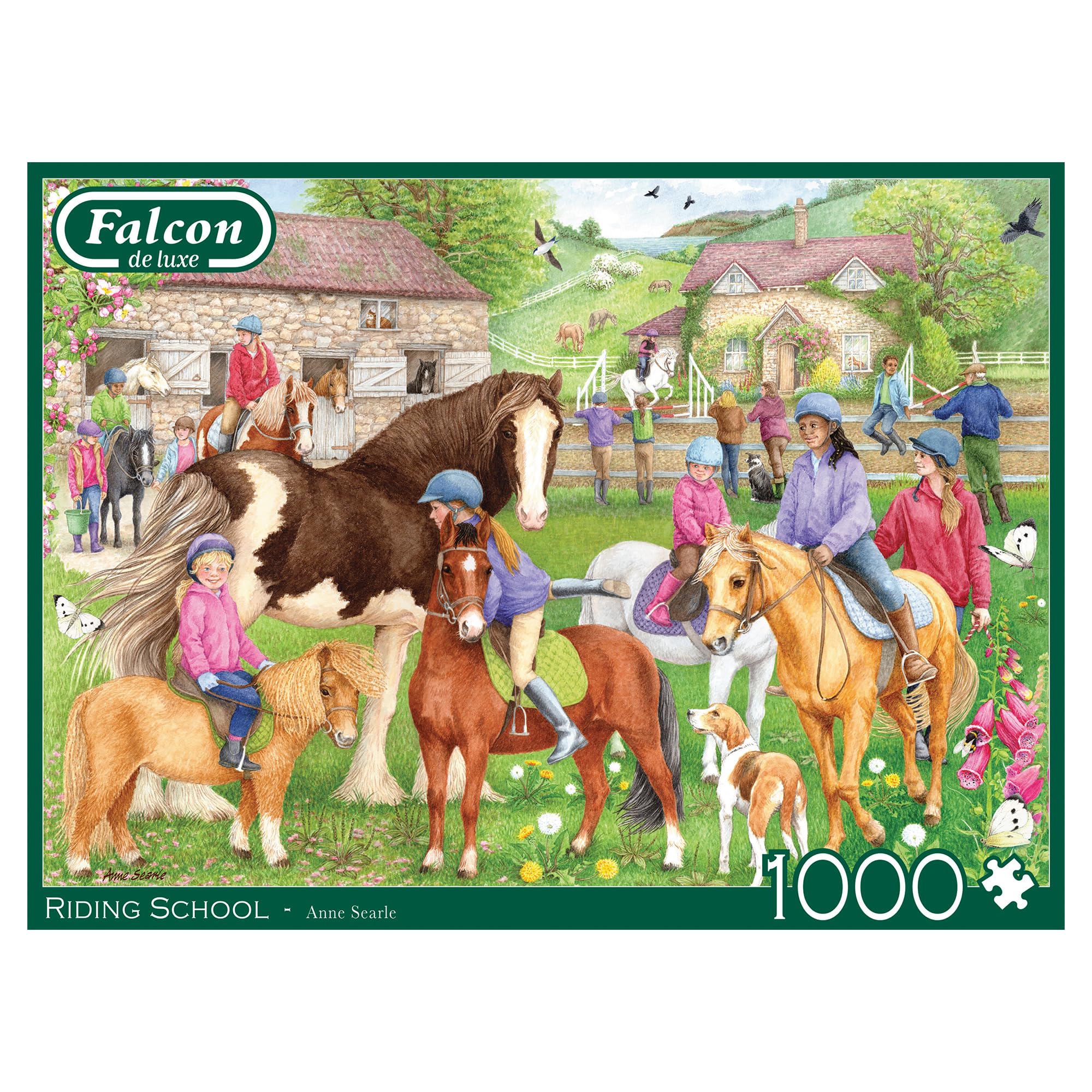 Falcon de Luxe Riding School 1000-Piece Jigsaw Puzzle by Anne Searle - Adult Puzzle 7