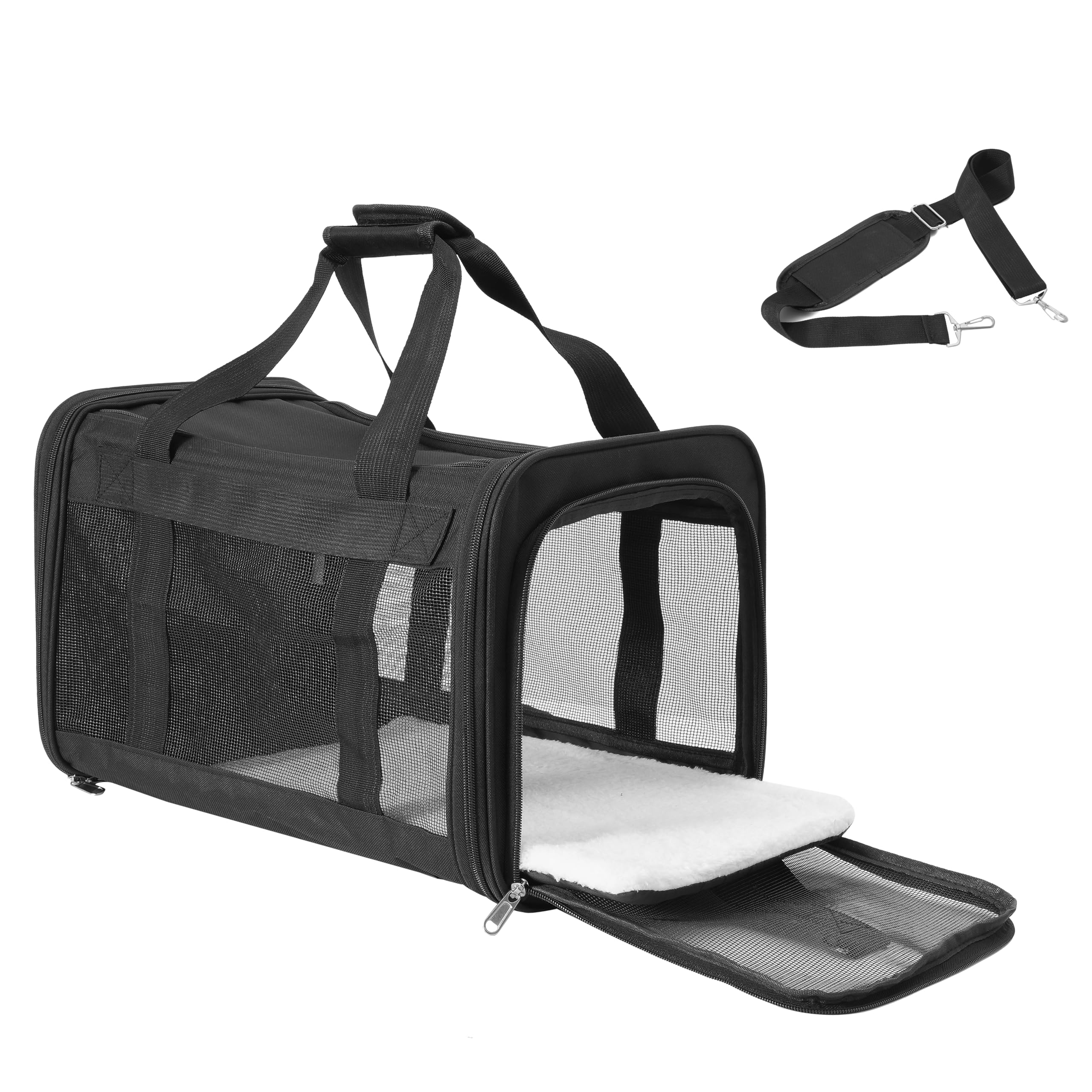 REQUISITE NEEDS Soft-Sided Pet Carrier - Airline Approved | Foldable Travel Bag | Up to 7.7 kg 5