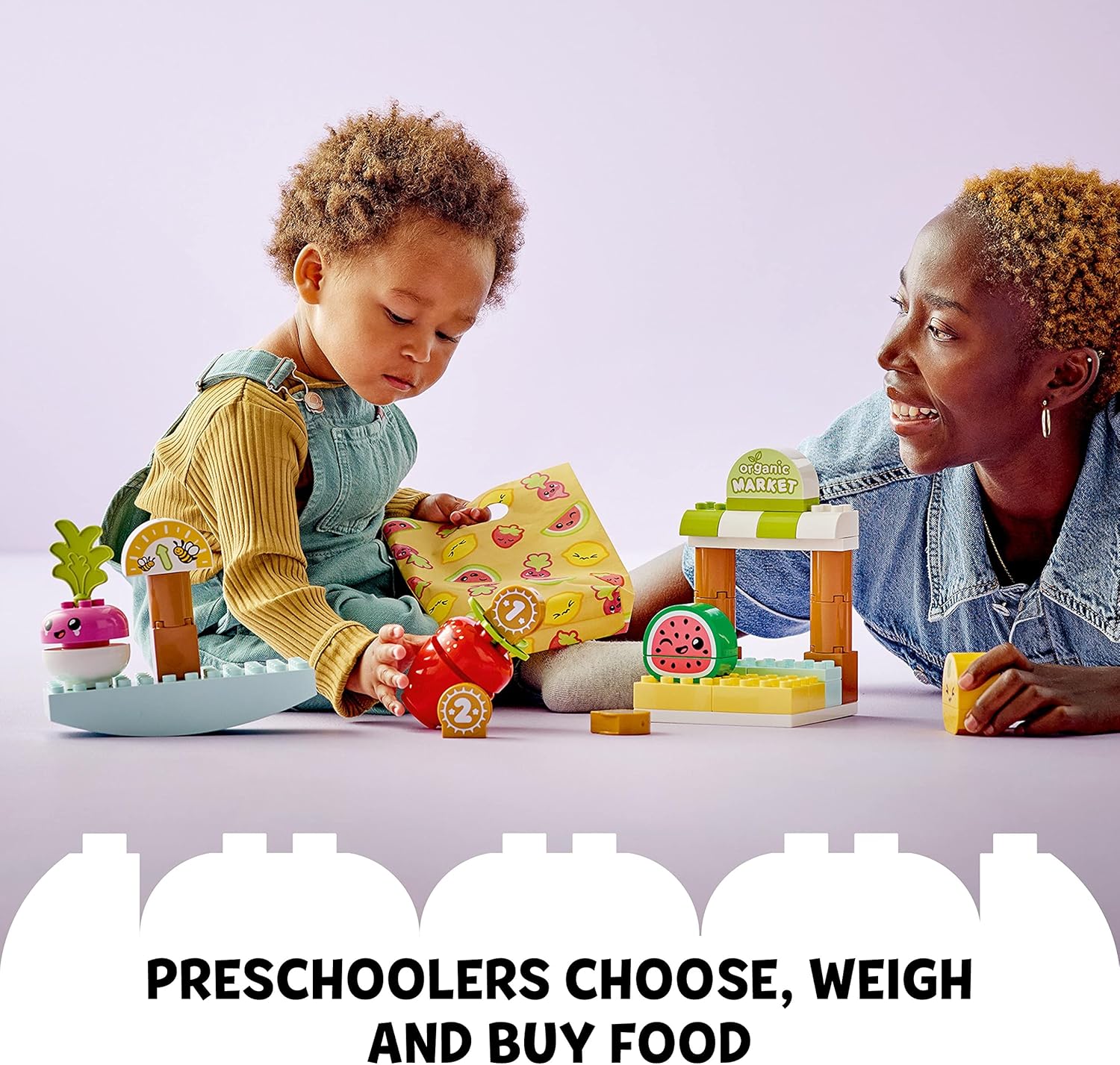 LEGO DUPLO My First Organic Market - Educational Fruit & Vegetable Toy Set for Toddlers 18 Months+ 5