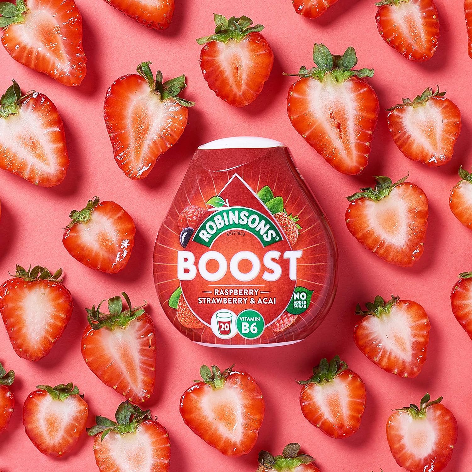 Robinsons Boost Benefit Drops Himbeere, Erdbeere &amp; Acai mit Vitamin B6 – Kürbiskonzentrat ohne Zuckerzusatz 9
