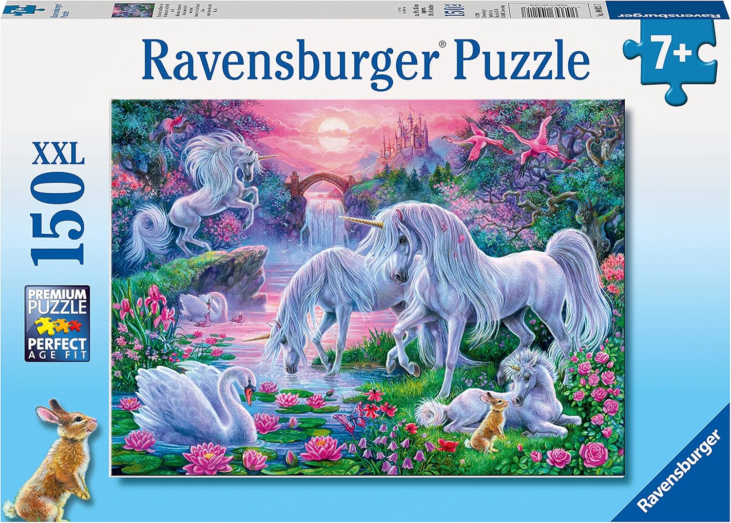 Ravensburger Unicorns in Sunset Glow -150 Piece Jigsaw Puzzle with Extra Large Pieces for Kids7 Years & Up