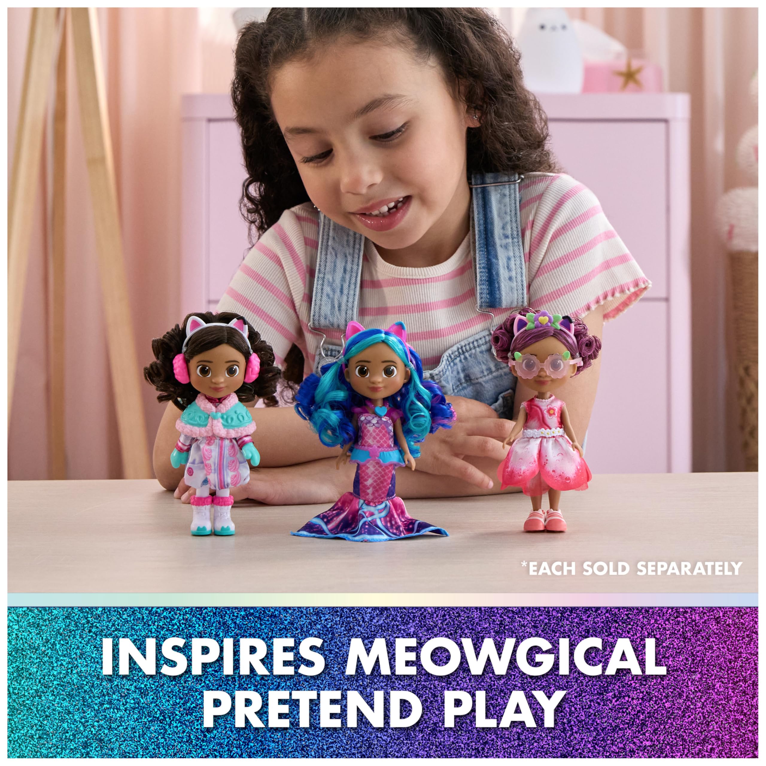 Mer-tastic Gabby Doll from Gabby's Dollhouse: The Movie - 15cm Tall with Brushable Hair & Mermaid Accessories 8