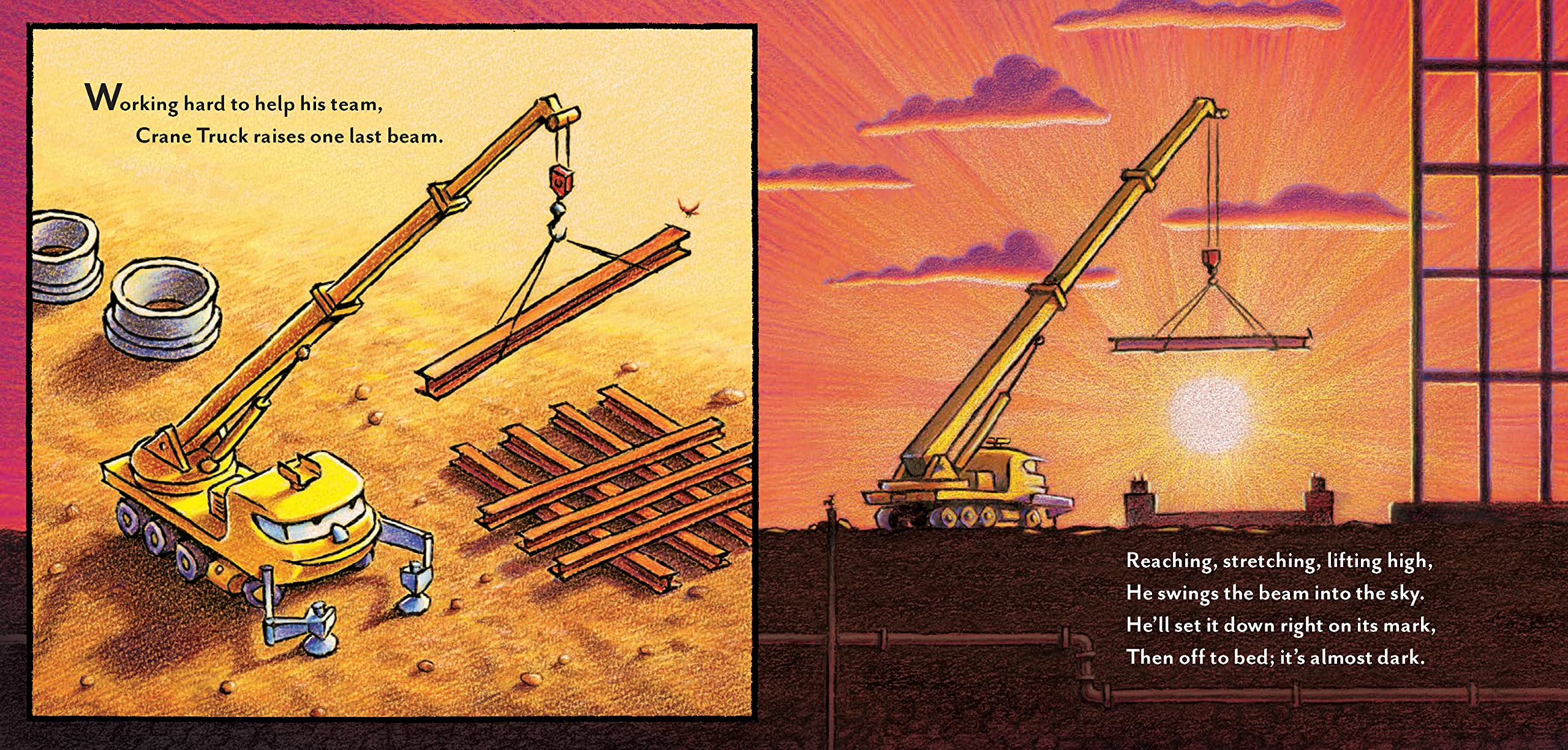 Chronicle Books Goodnight, Goodnight Construction Site - Board Book for Toddlers | Picture Book 8