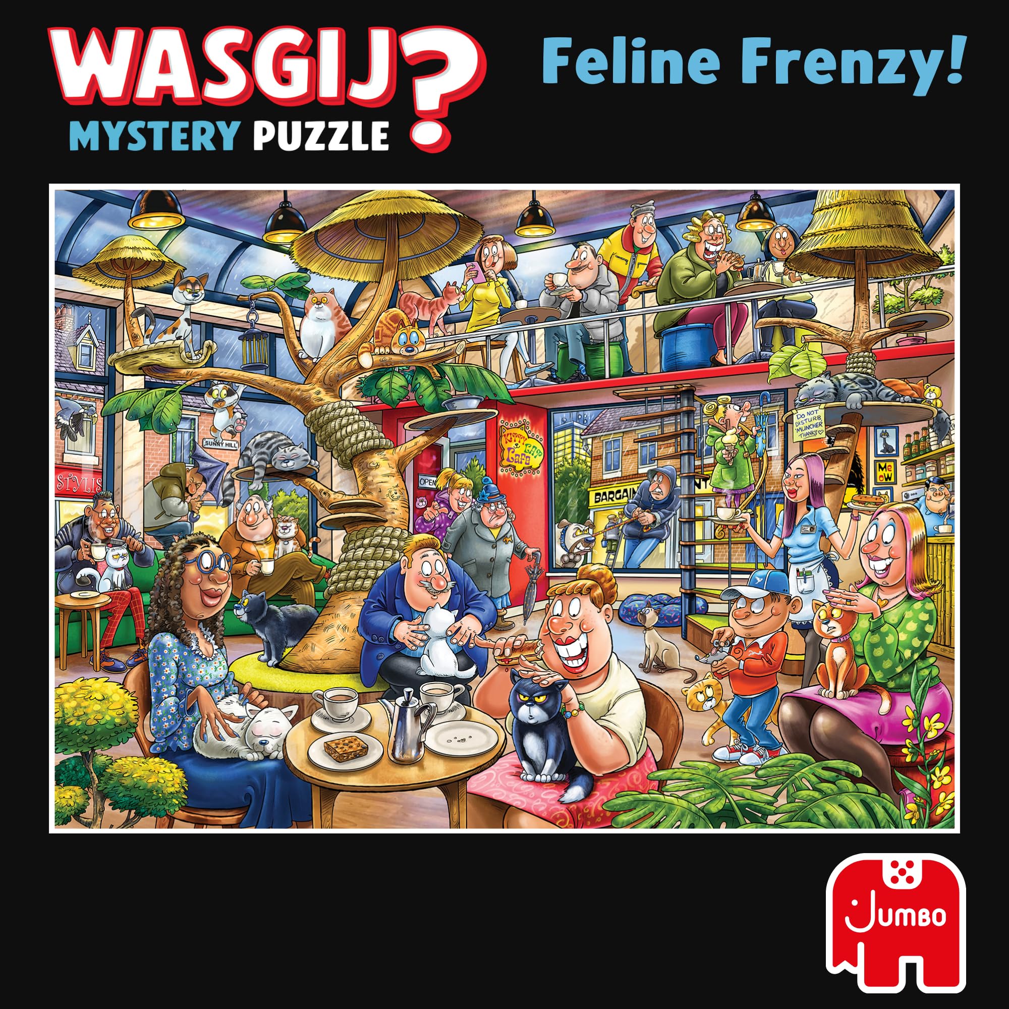 Wasgij Mystery 28: Feline Frenzy - 1000 Piece Puzzle for Adults 4