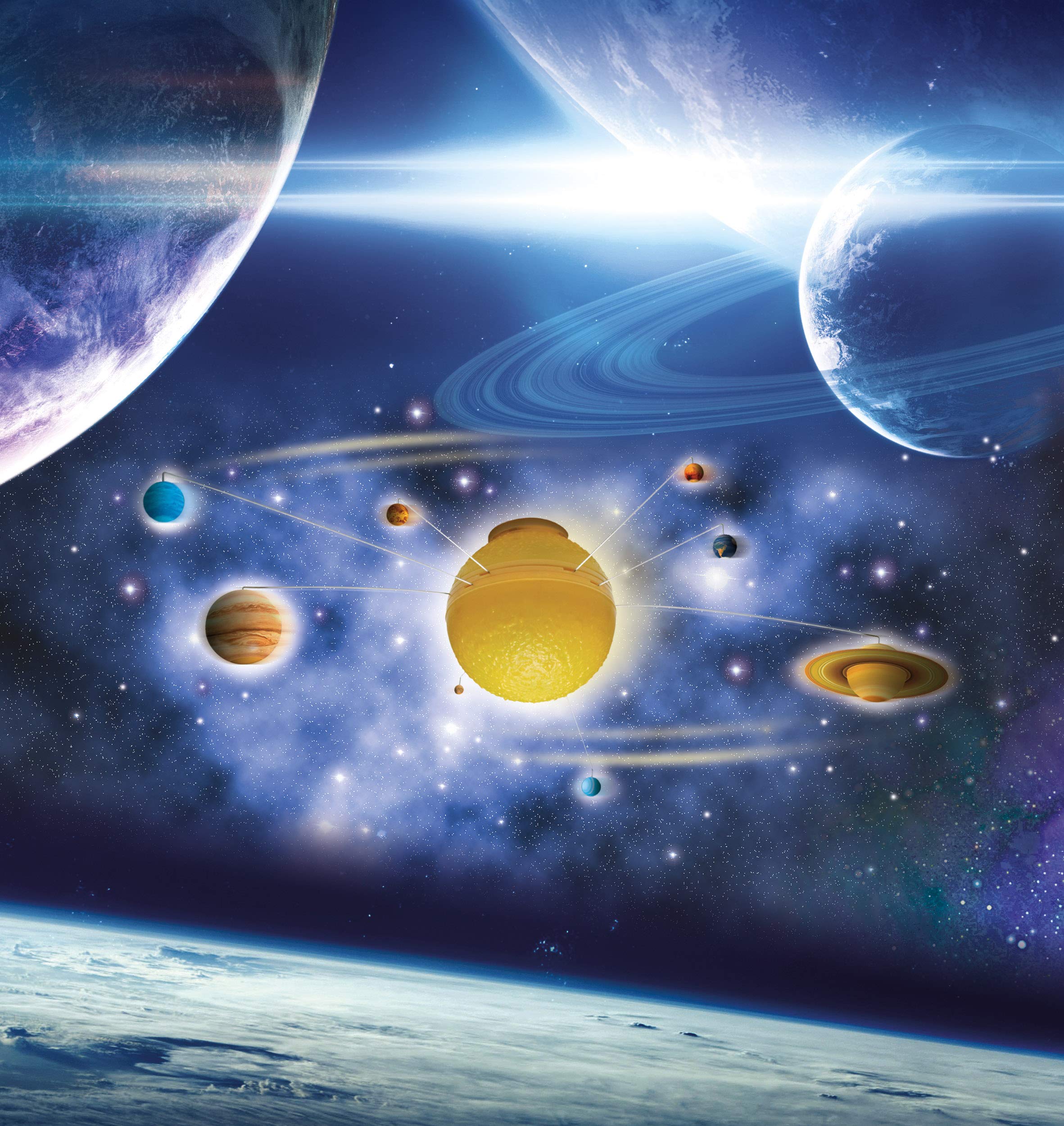 Brainstorm Toys My Very Own Solar System Nightlight - Remote-Controlled 85cm STEM Mobile 14