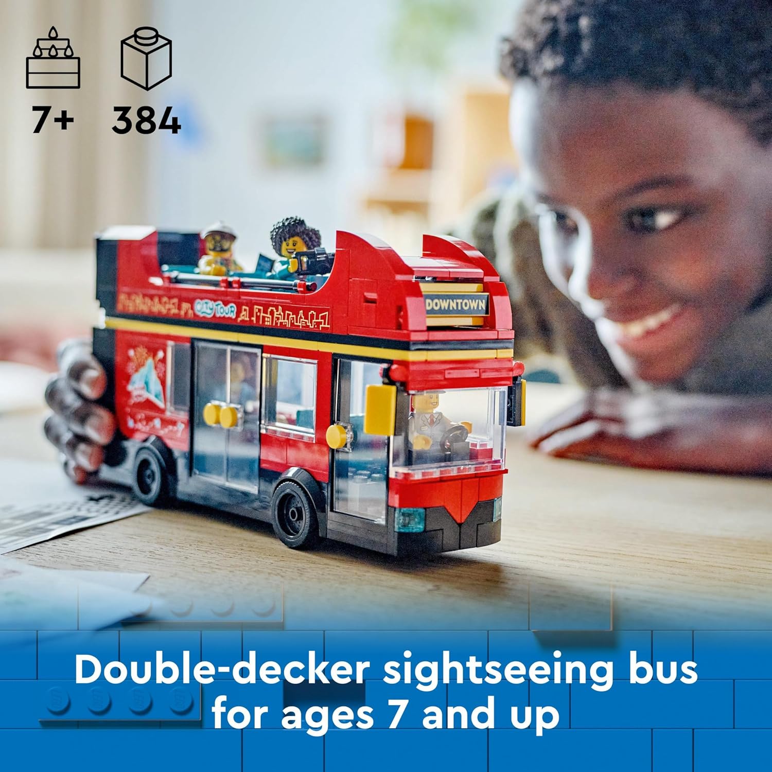 LEGO City Red Double-Decker Sightseeing Bus - Building Set for Ages 7+ 6