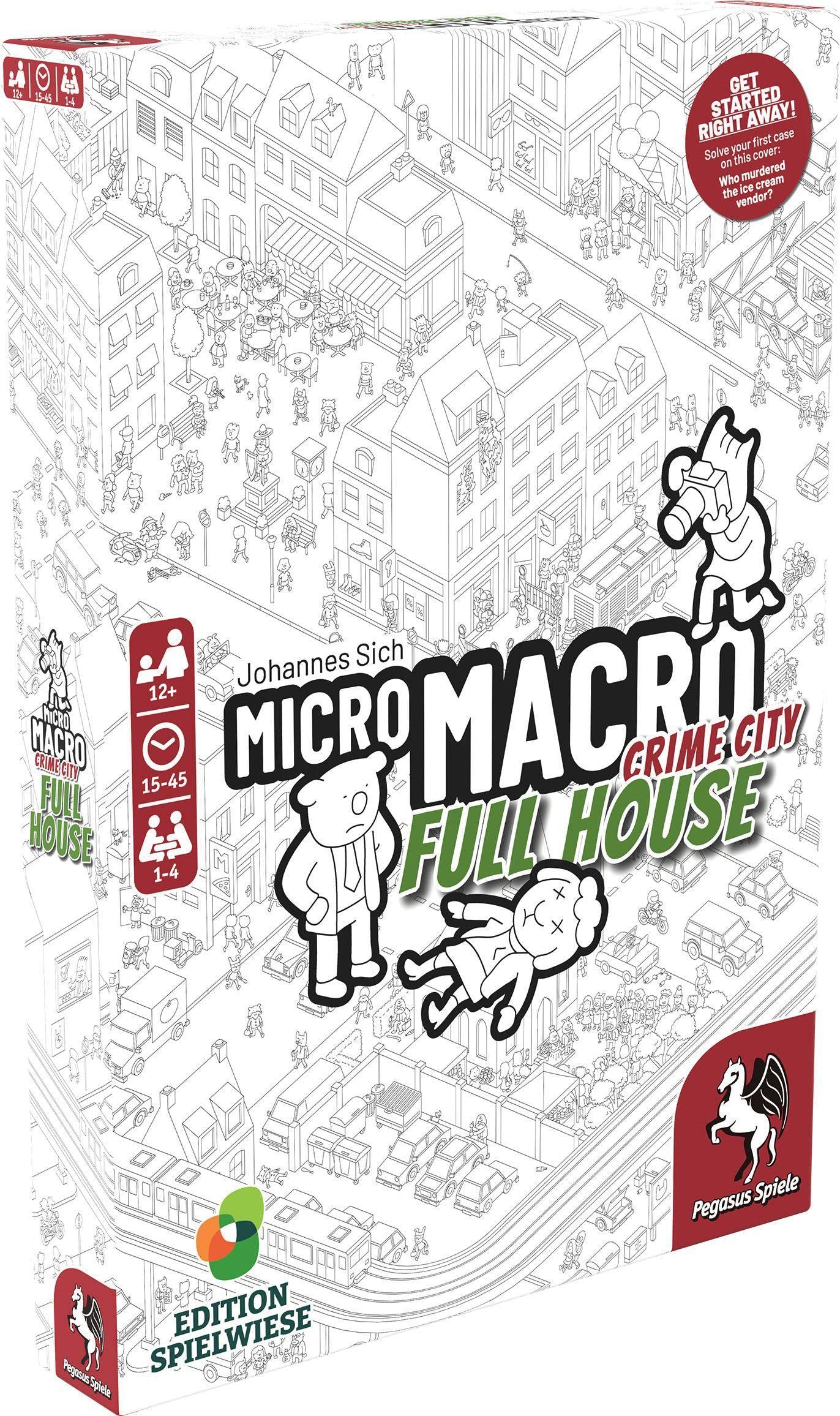 Pegasus Spiele MicroMacro: Crime City – Full House Board Game