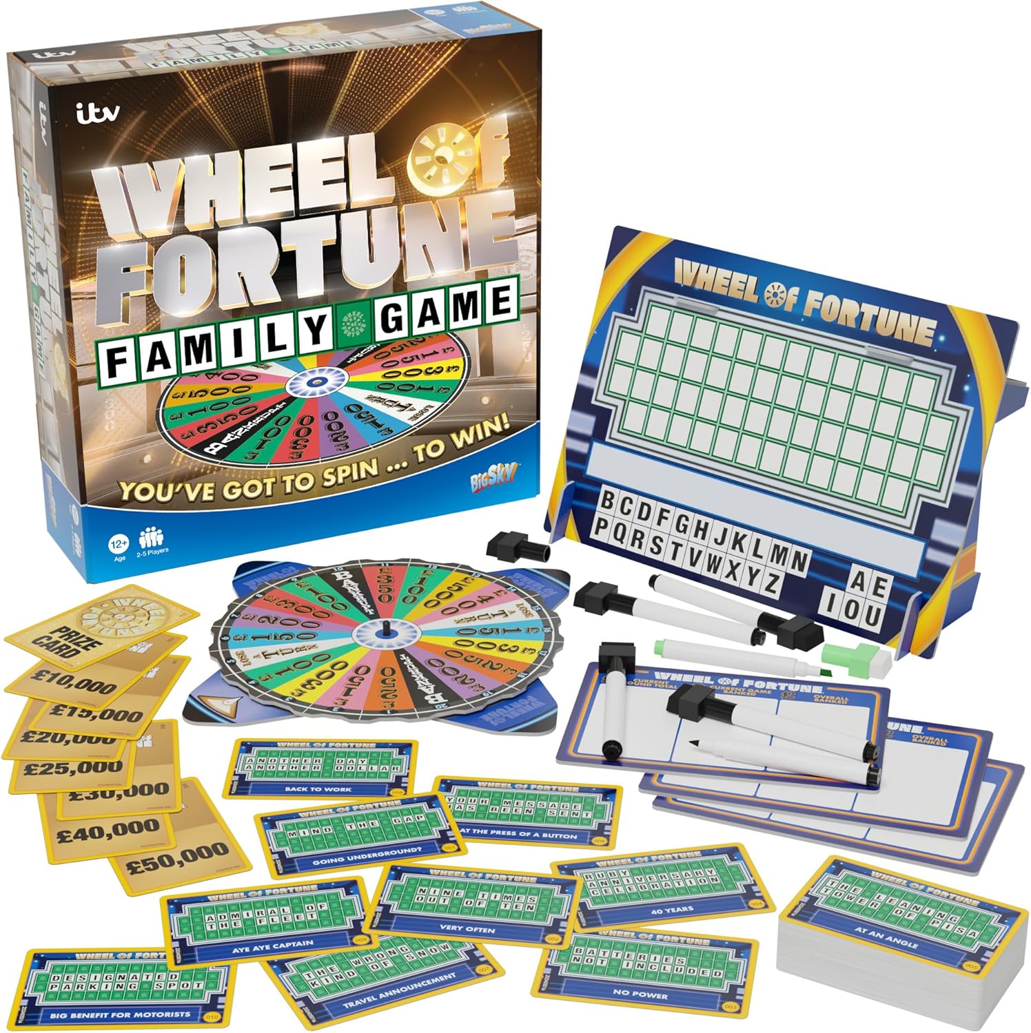 Big Sky Games Wheel of Fortune Family Board Game 5