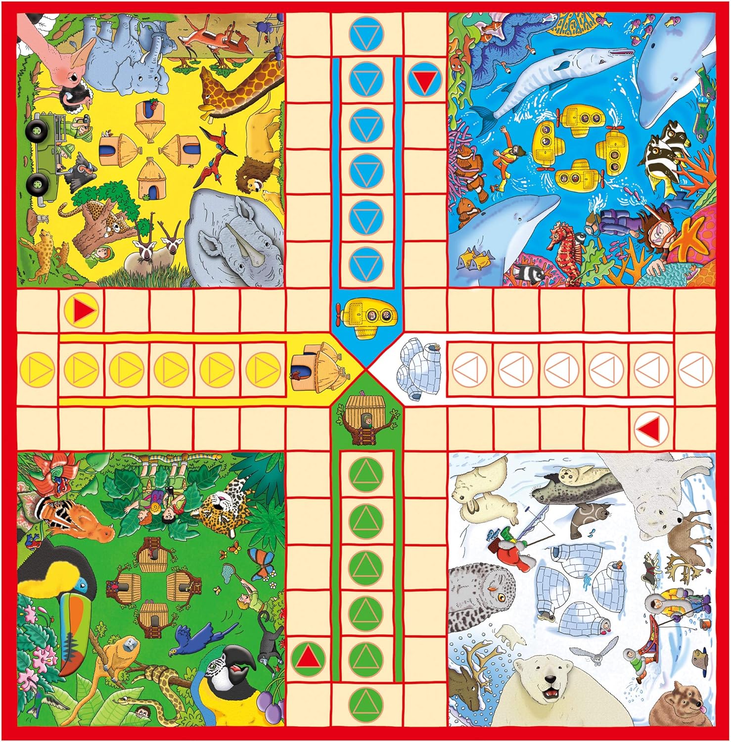 Galt Snakes & Ladders and Ludo Classic Board Game Set for Kids 7