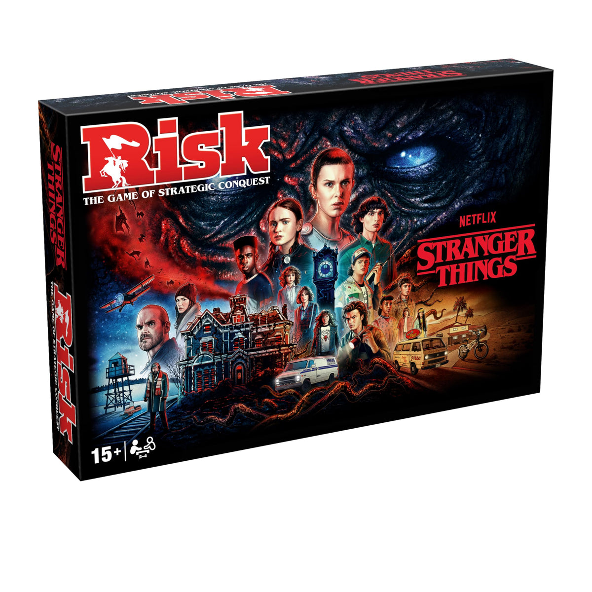 Winning Moves Stranger Things RISK Board Game - Strategy Game for 5 Players