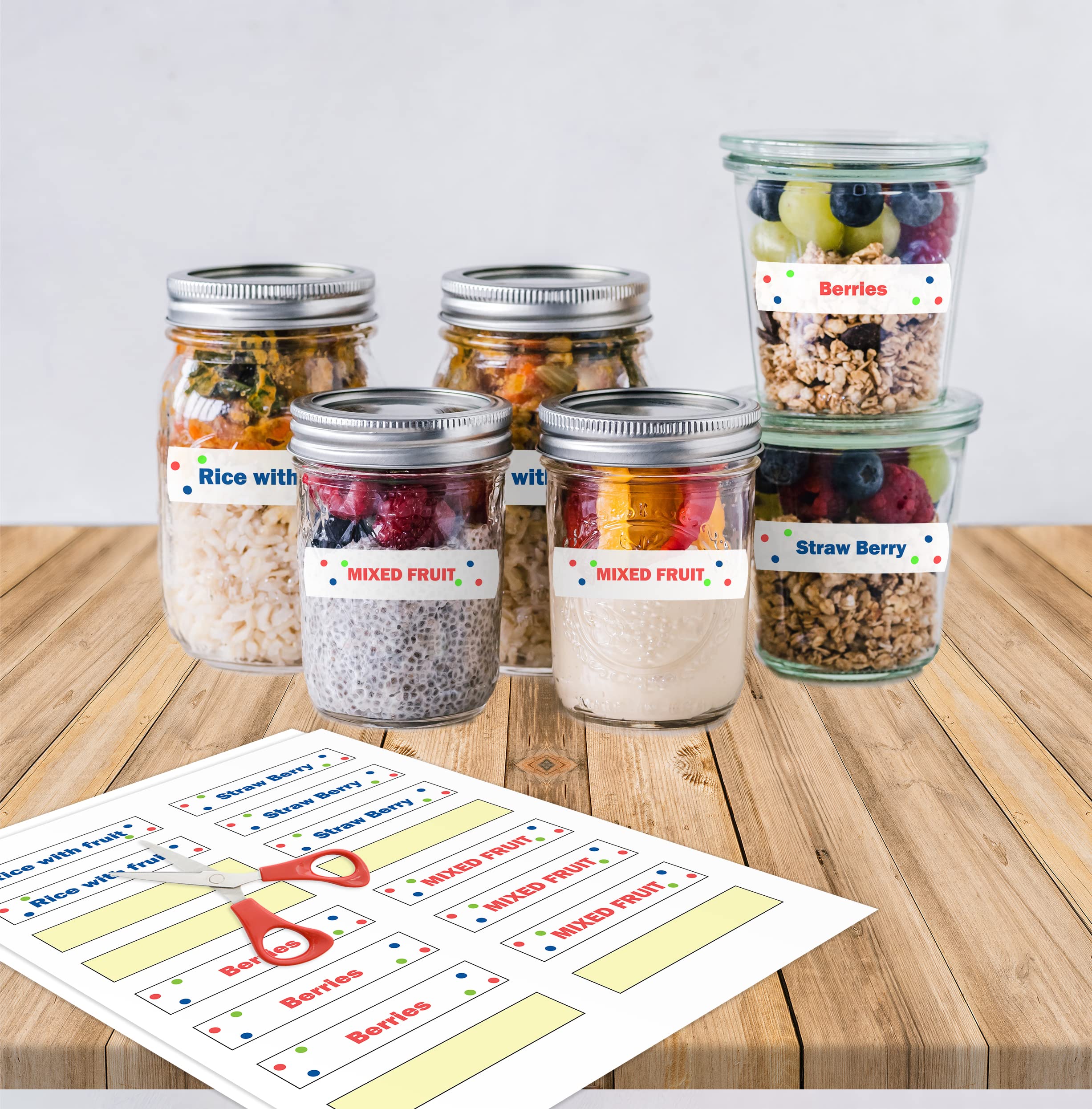Creavvee Printable White Sticker Paper Labels | 20 A4 Sheets | Compatible with Laser/Inkjet 4