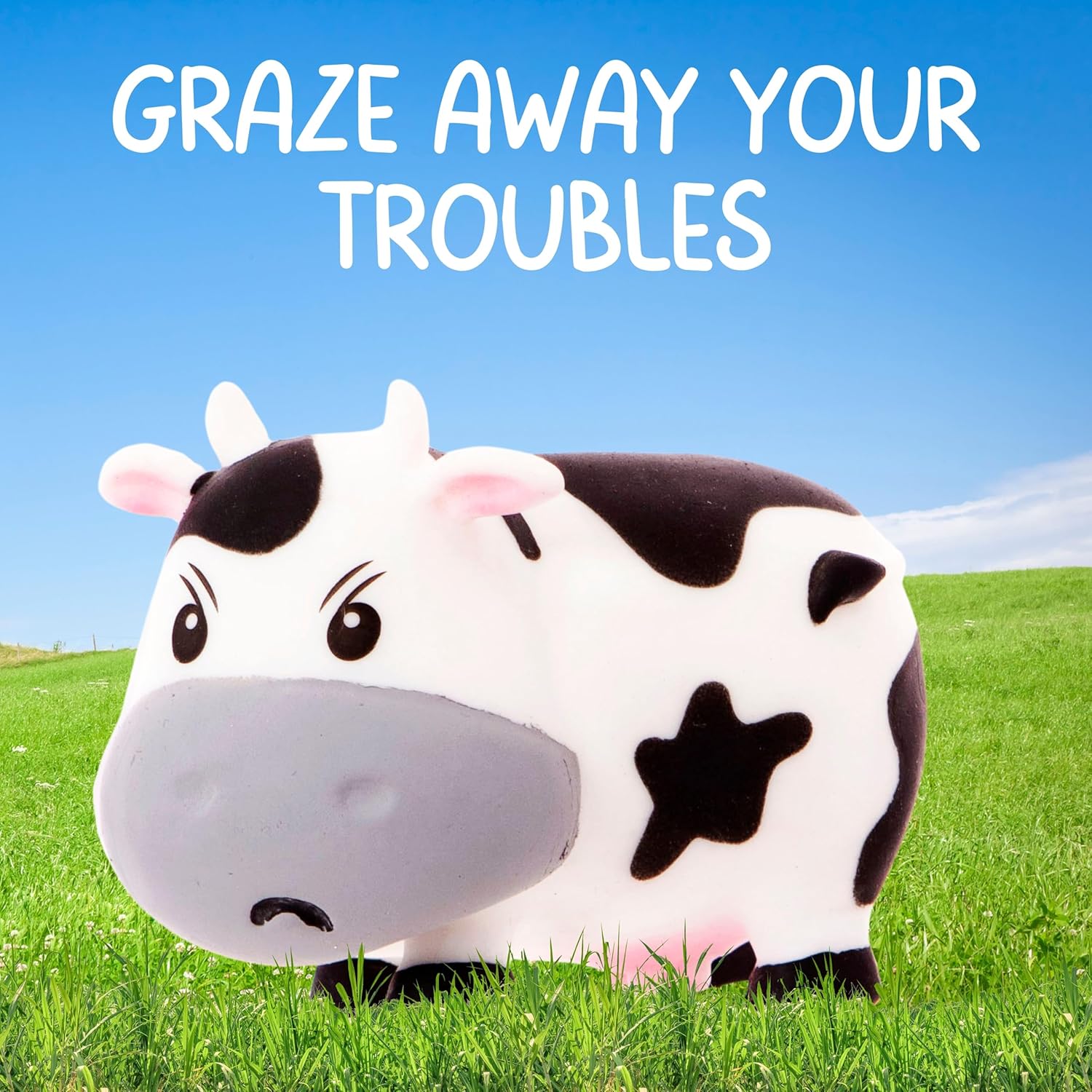 Moody Cow Stress Toy - Squishy Anxiety Relief for Adults & Teens 7