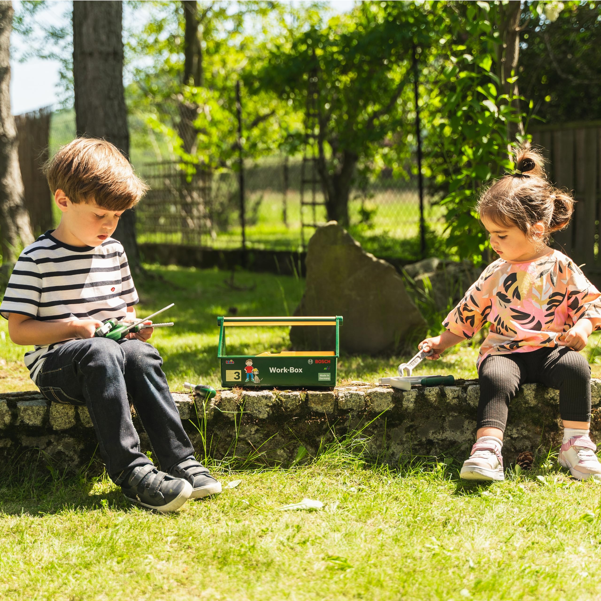 Theo Klein 8573 Bosch Tool Box Set - 7-Piece Play Tools for Kids 3 Years and Up 8