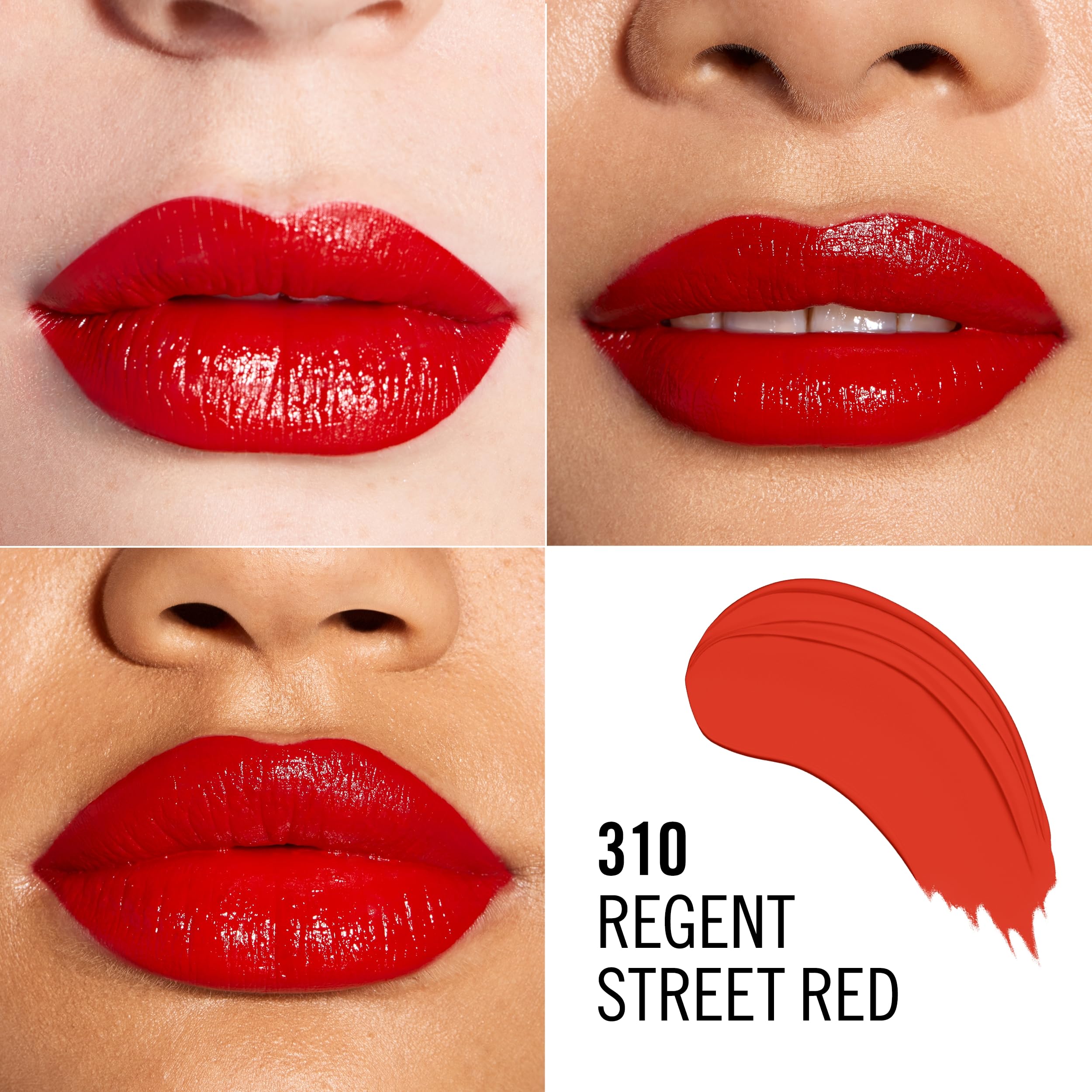 Rimmel Lasting Finish Lipstick 310 Regent Street Red - Creamy Satin Finish 5