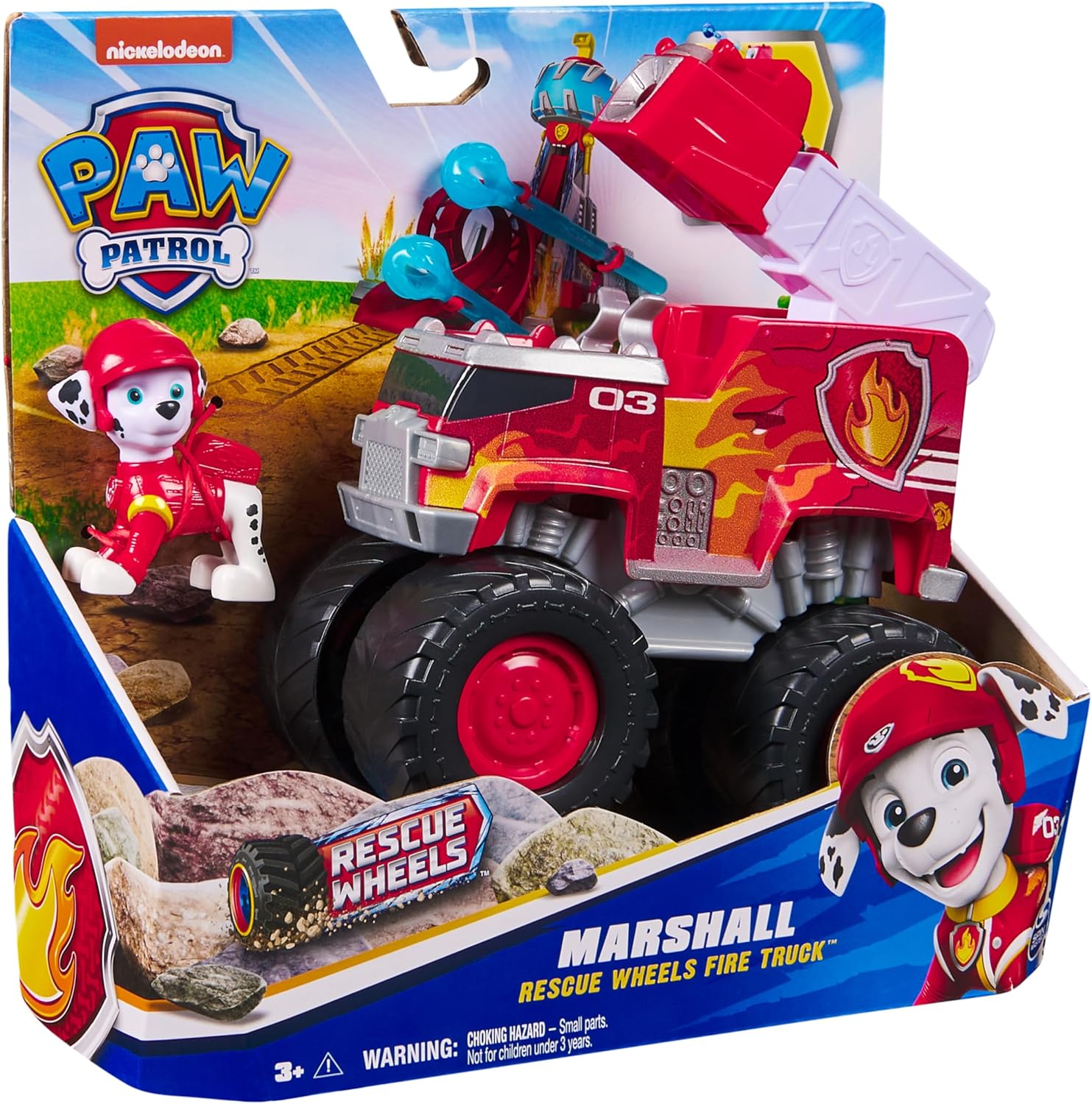 Paw Patrol: Rescue Wheels Marshall’s Fire Engine with Projectile Launcher - Vehicle & Action Figure 6