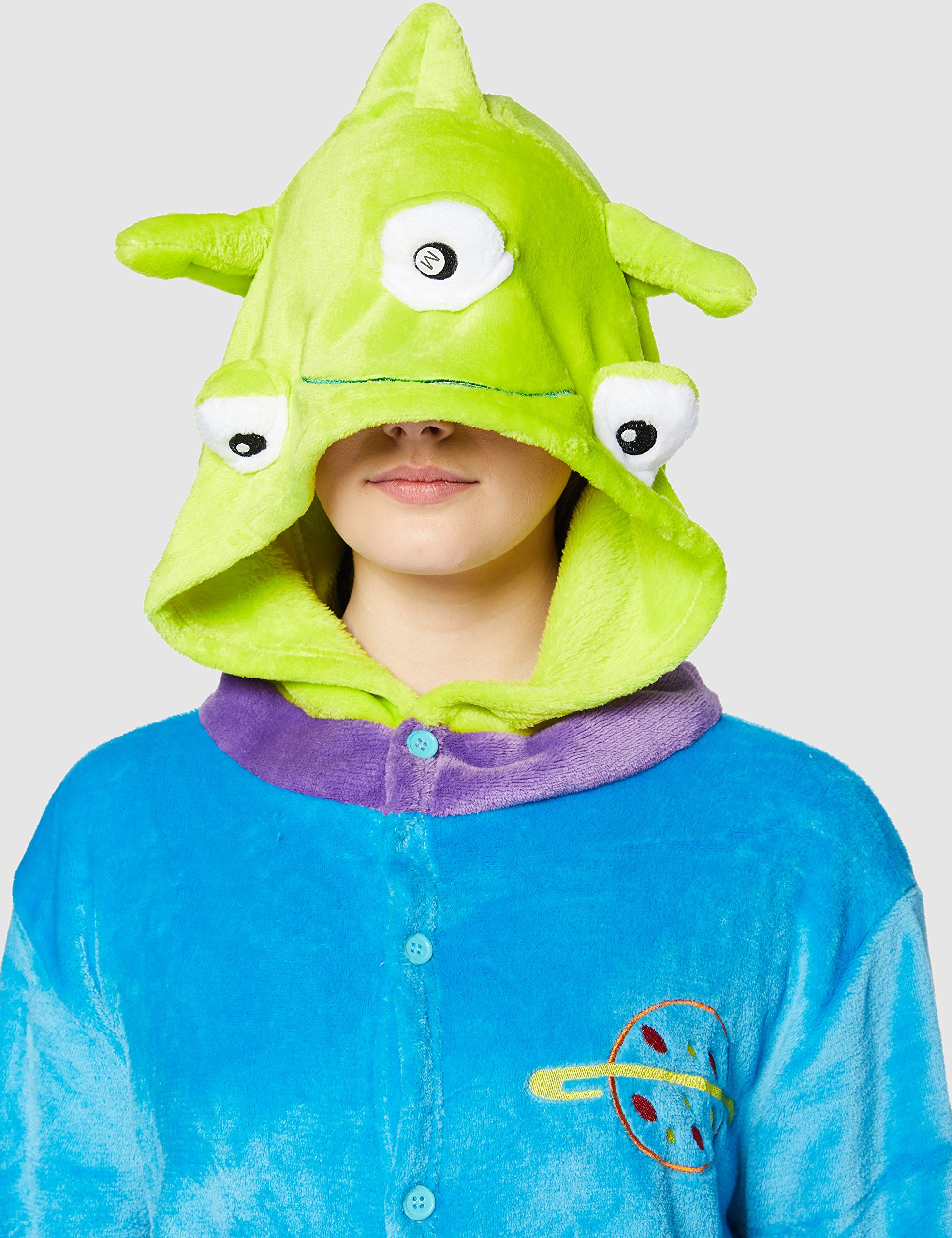 Everglamour Onesie Body Suit - Blue Adult Unisex Costume 4