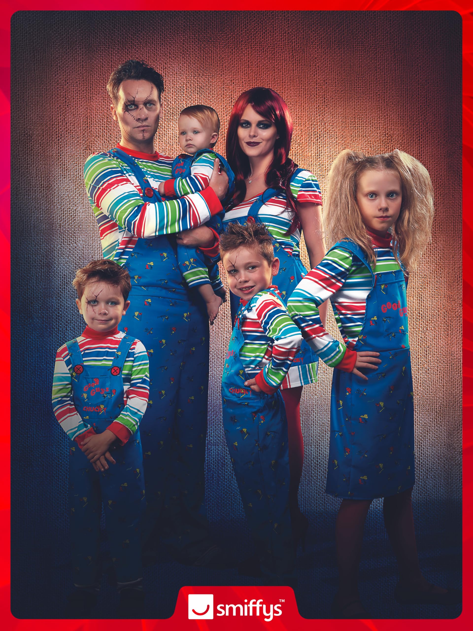 Smiffys Chucky Baby Costume - All-in-One Halloween Outfit for Infants 6