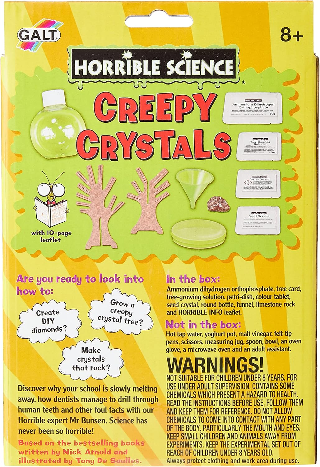 Horrible Science - Creepy Crystals Science Kit for Kids, Ages 8+ 4