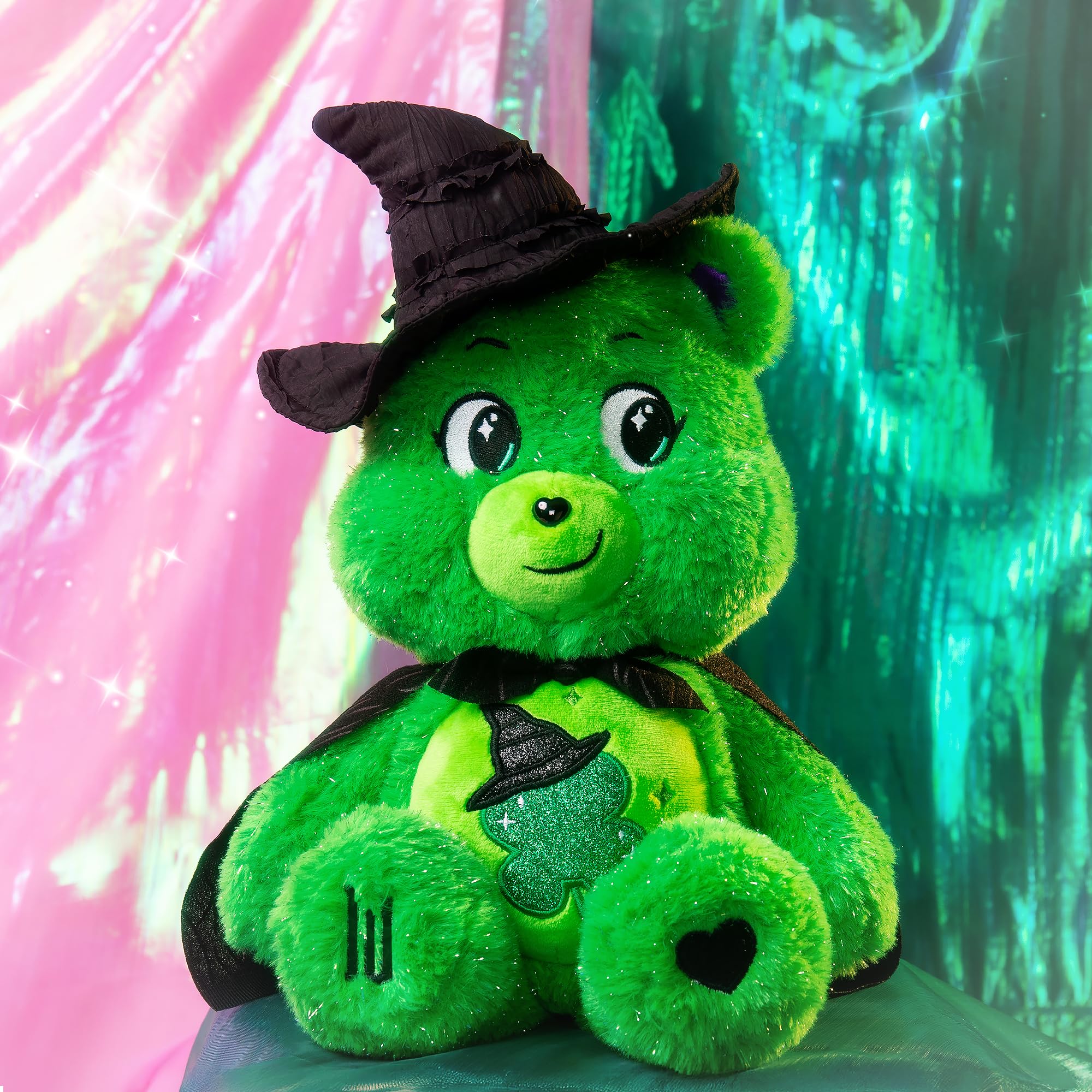 Care Bears x Wicked 2-Pack Plush – Good Luck Bear as Elphaba & Love-A-Lot Bear as Glinda 7