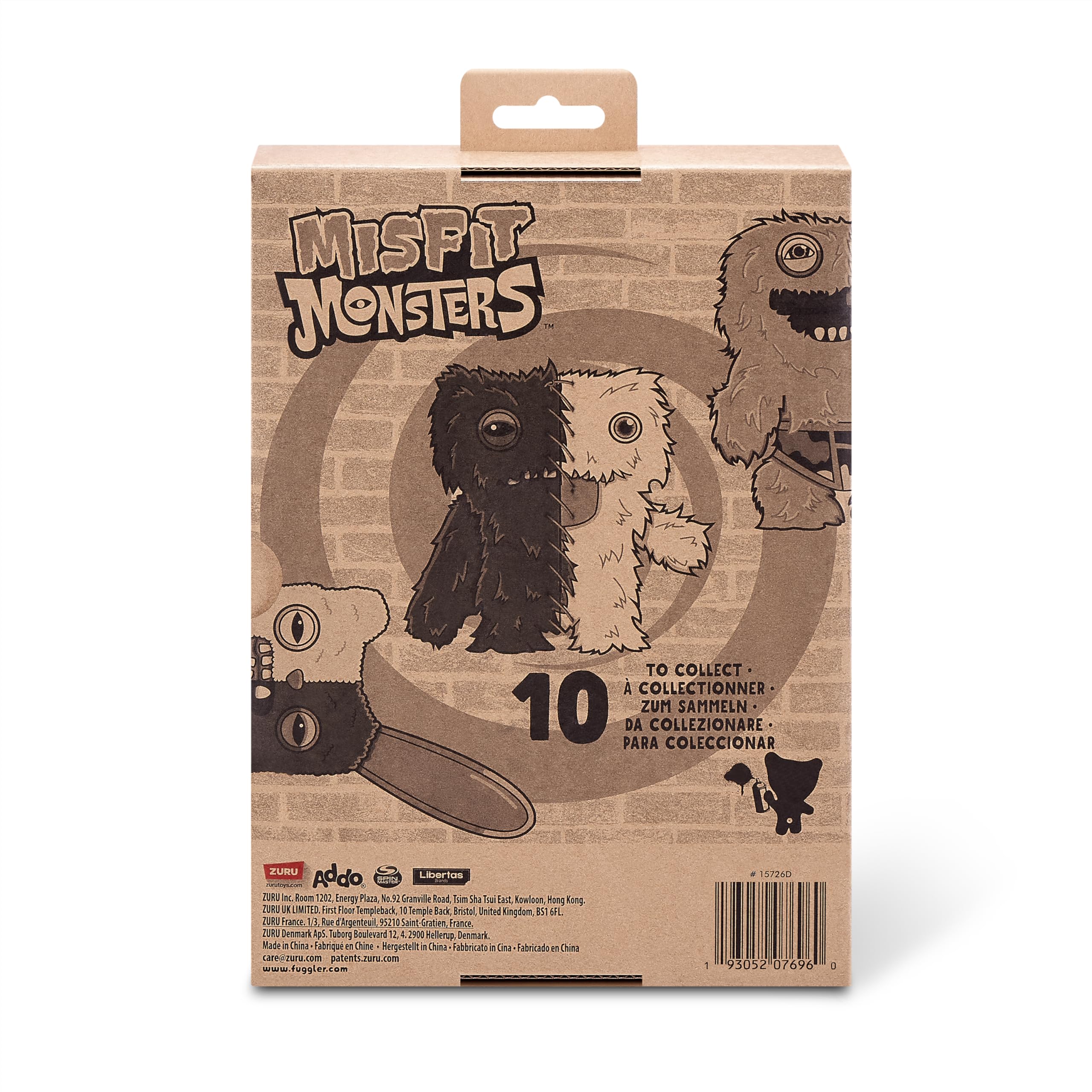 Fuggler Misfit Monsters 9-inch Series 1 - Mr Screech & Mr Buttons Pink & Blue Plush Toy Set 7