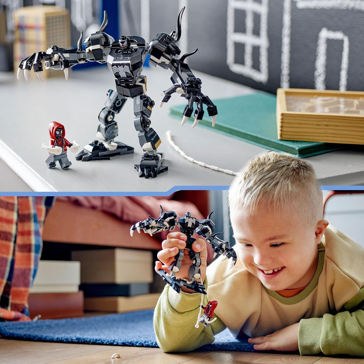LEGO Marvel Venom Mech Armour vs. Miles Morales - Buildable Spider-Man Action Figure Toy for Ages 6+ 6