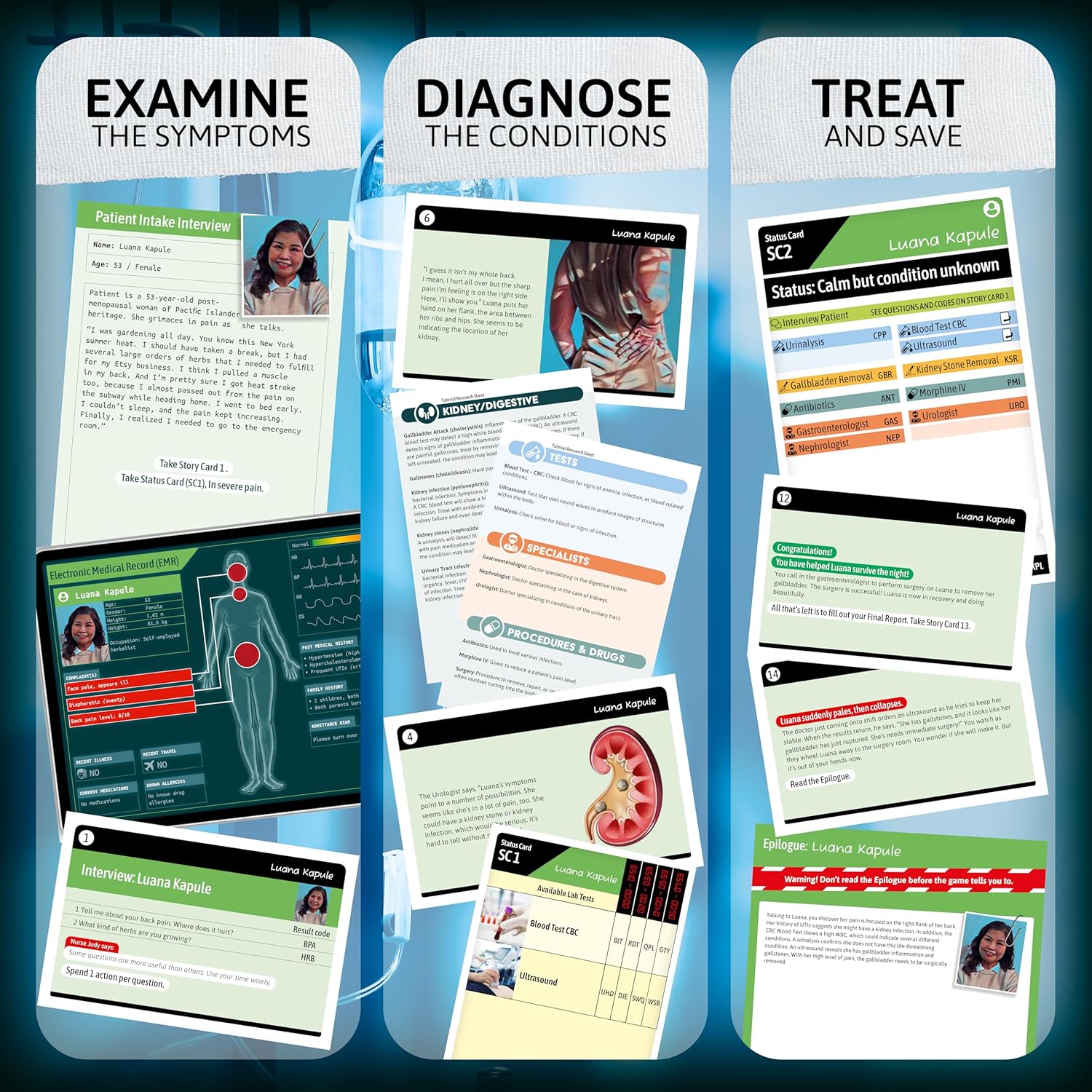 Fat Brain Toys Medical Mysteries Board Game - Cooperative Strategy Game for Adults & Teens 5