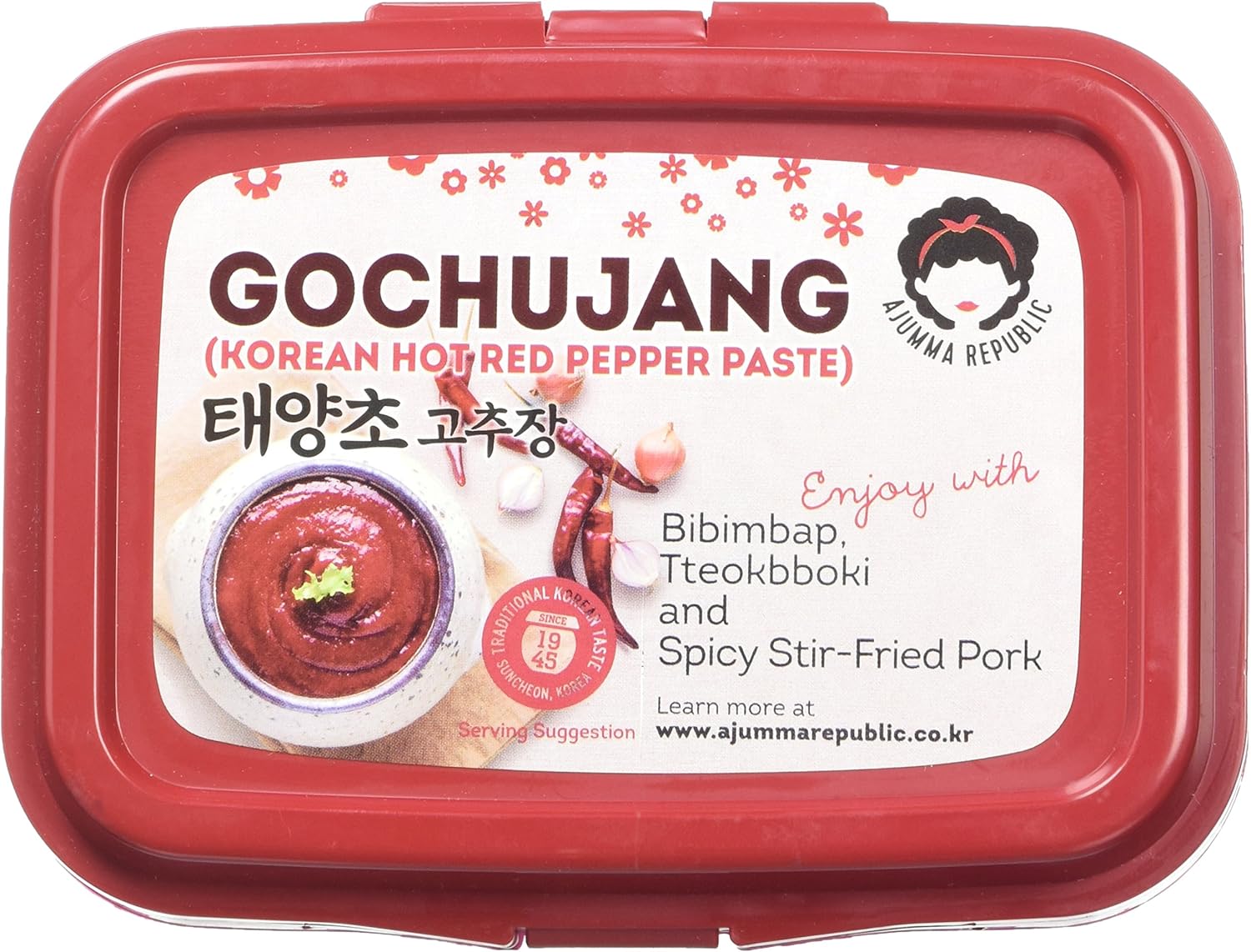 Ajumma Republic Koreanische scharfe rote Pfefferpaste Gochujang, 500 g 6