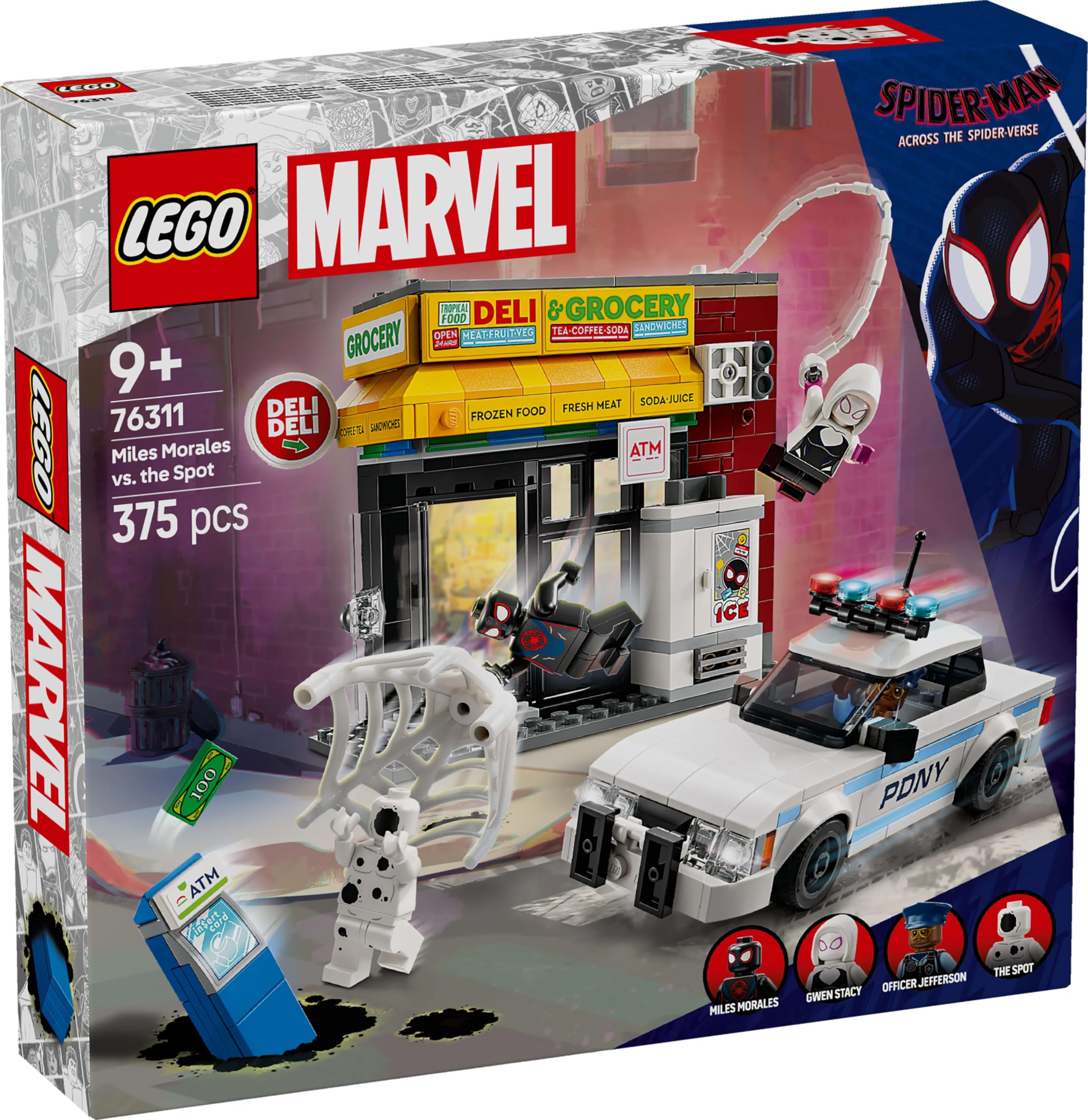 LEGO Marvel Spider-Verse: Miles Morales vs. The Spot - Super Heroes Playset for Ages 9+ 13