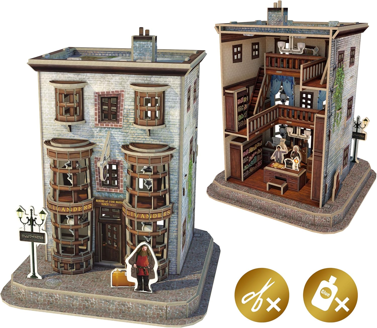 Harry Potter Ollivanders Wand Shop 3D Puzzle - 66-Piece Foam Model for Ages 8+ 4
