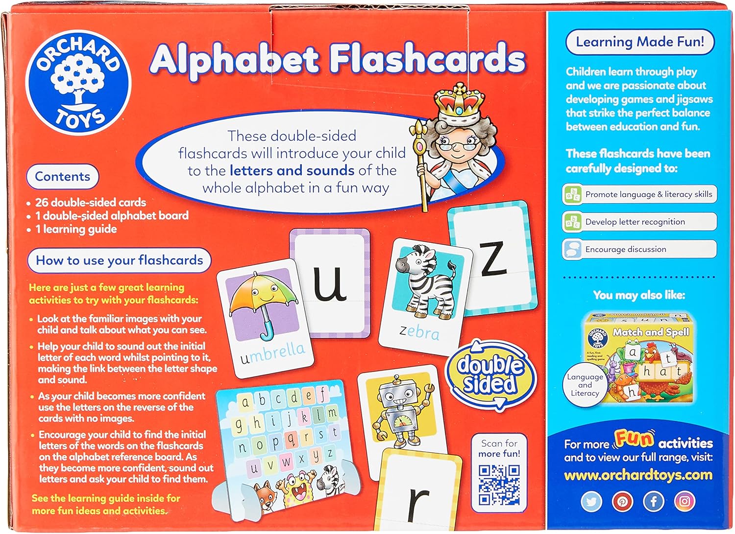 Orchard Toys Alphabet Flashcards - Educational Learning for Ages 3-7 4