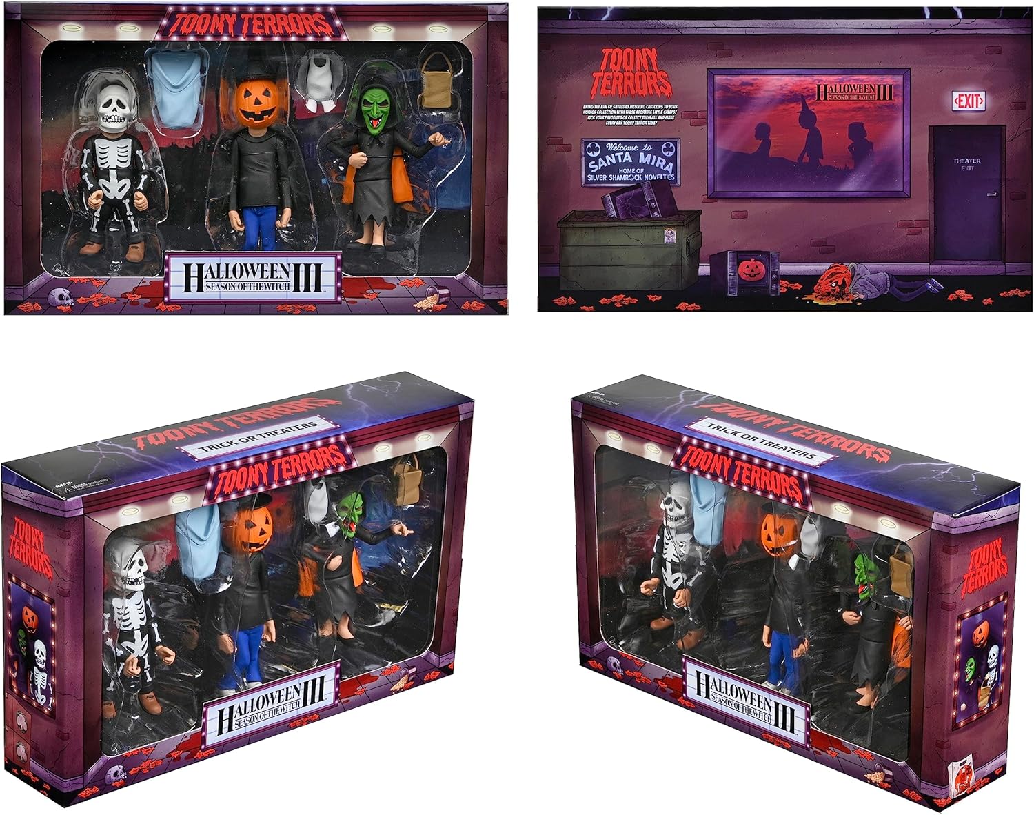 NECA Toony Terrors Halloween III: Season of the Witch - Trick-or-Treaters Actionfigur 3er-Pack (04485) 4