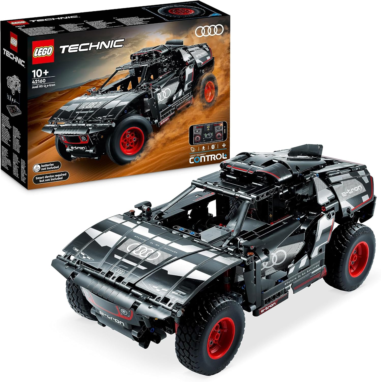 LEGO Technic Audi RS Q e-tron 42160 Remote Control Rally Car Toy - App-Controlled Building Set for Ages 10+