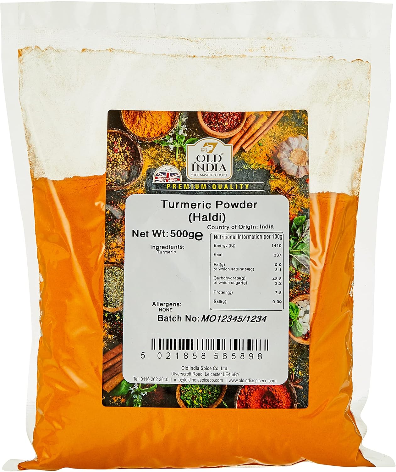 Old India Turmeric Powder (Haldi) 500 g