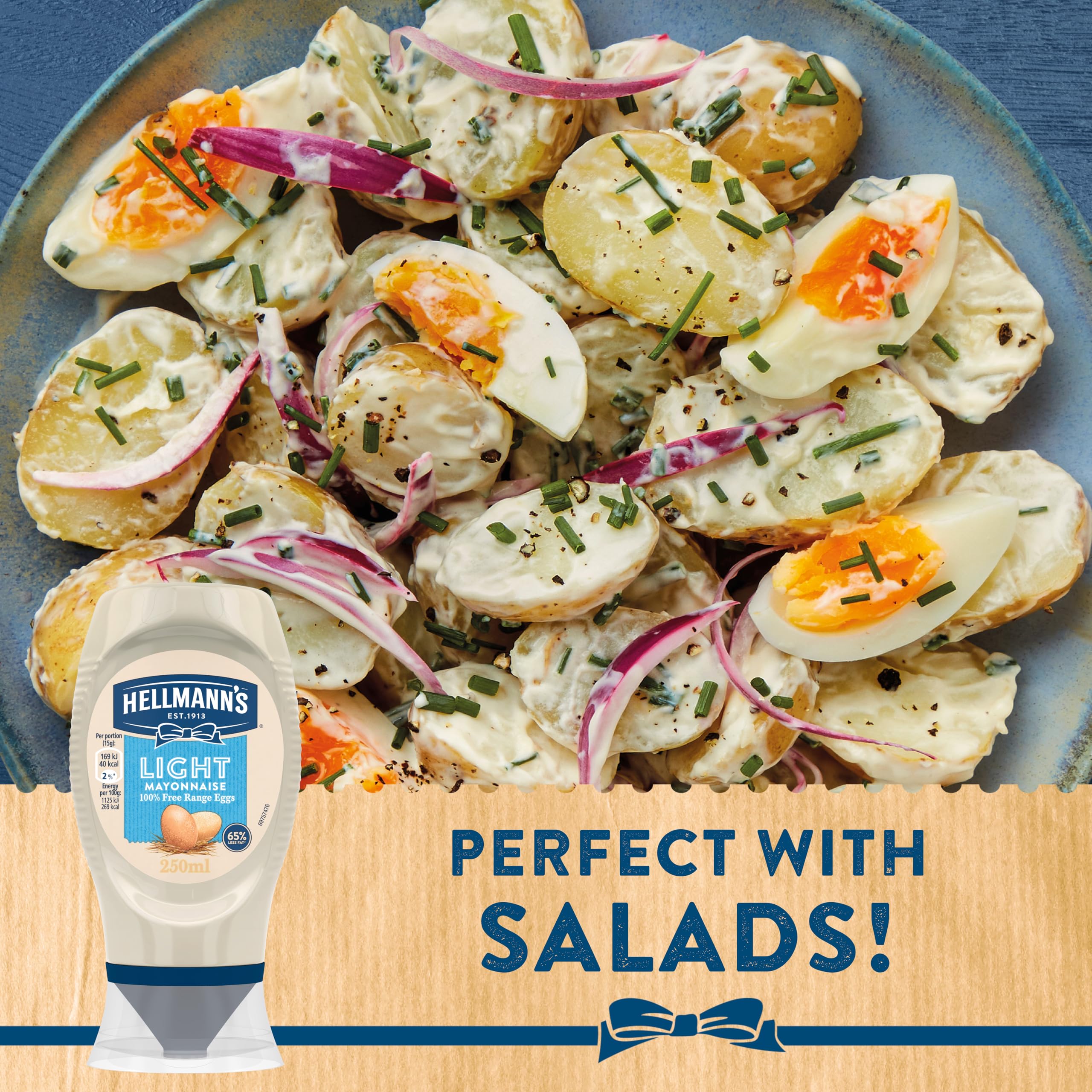 Hellmann's Light Mayonnaise – Kalorienreduzierte Mayo mit Freilandeiern 4