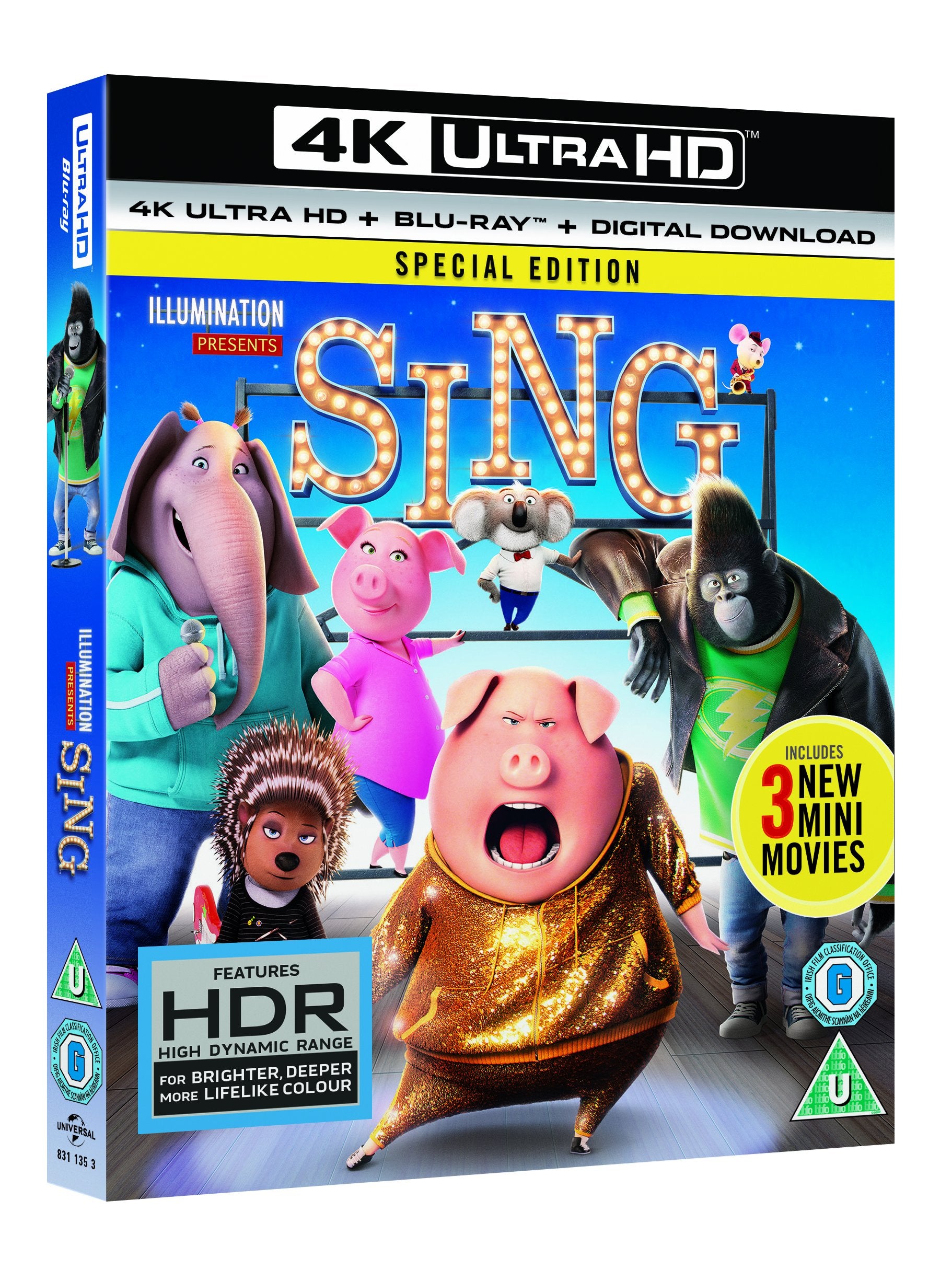 Sing (2017) - 4K Ultra HD Blu-ray [Blu-ray]