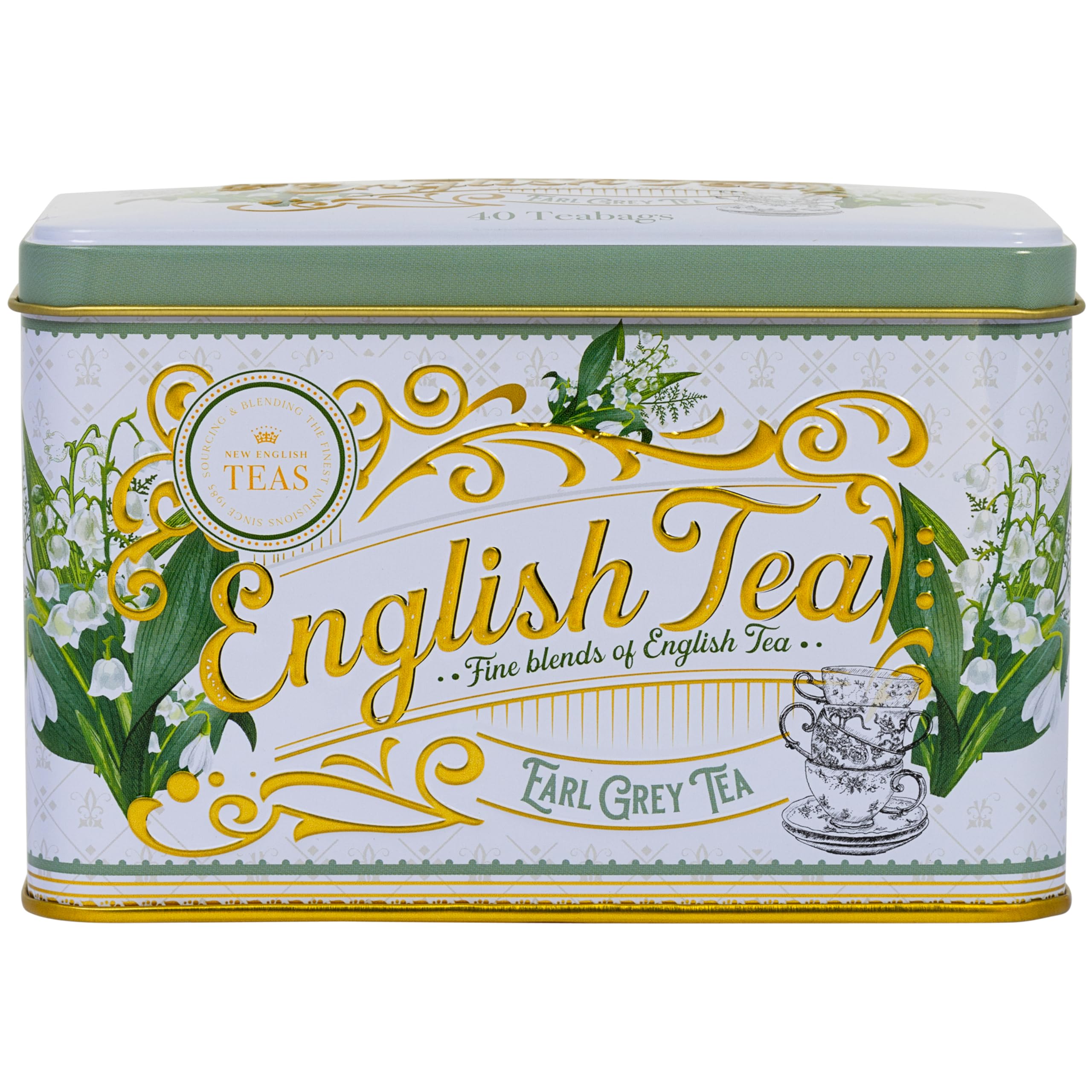 New English Teas - Lily of the Valley Earl Grey Tea Tin with 40 Teabags 7