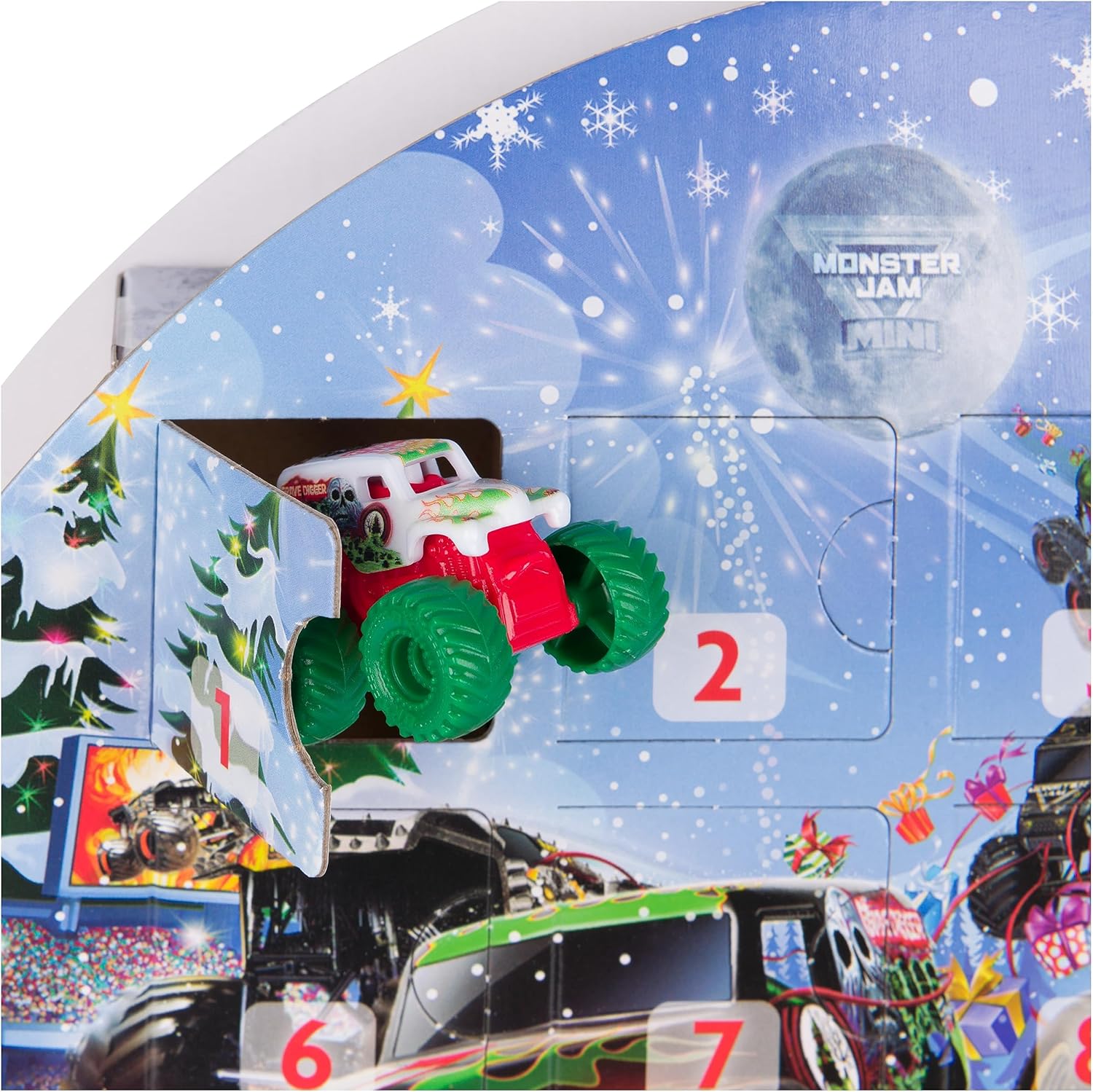 Monster Jam Mini Christmas Advent Calendar - 24 Days of Monster Trucks & Accessories 4