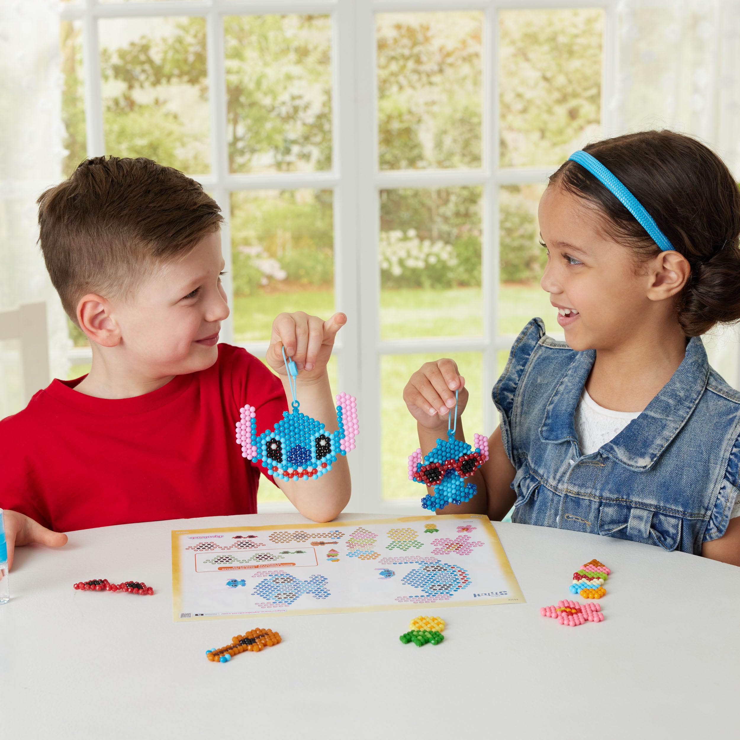 Aquabeads 35119 Stitch Keychain Craft Kit - Arts & Crafts Bead Set for Kids 4+ 7