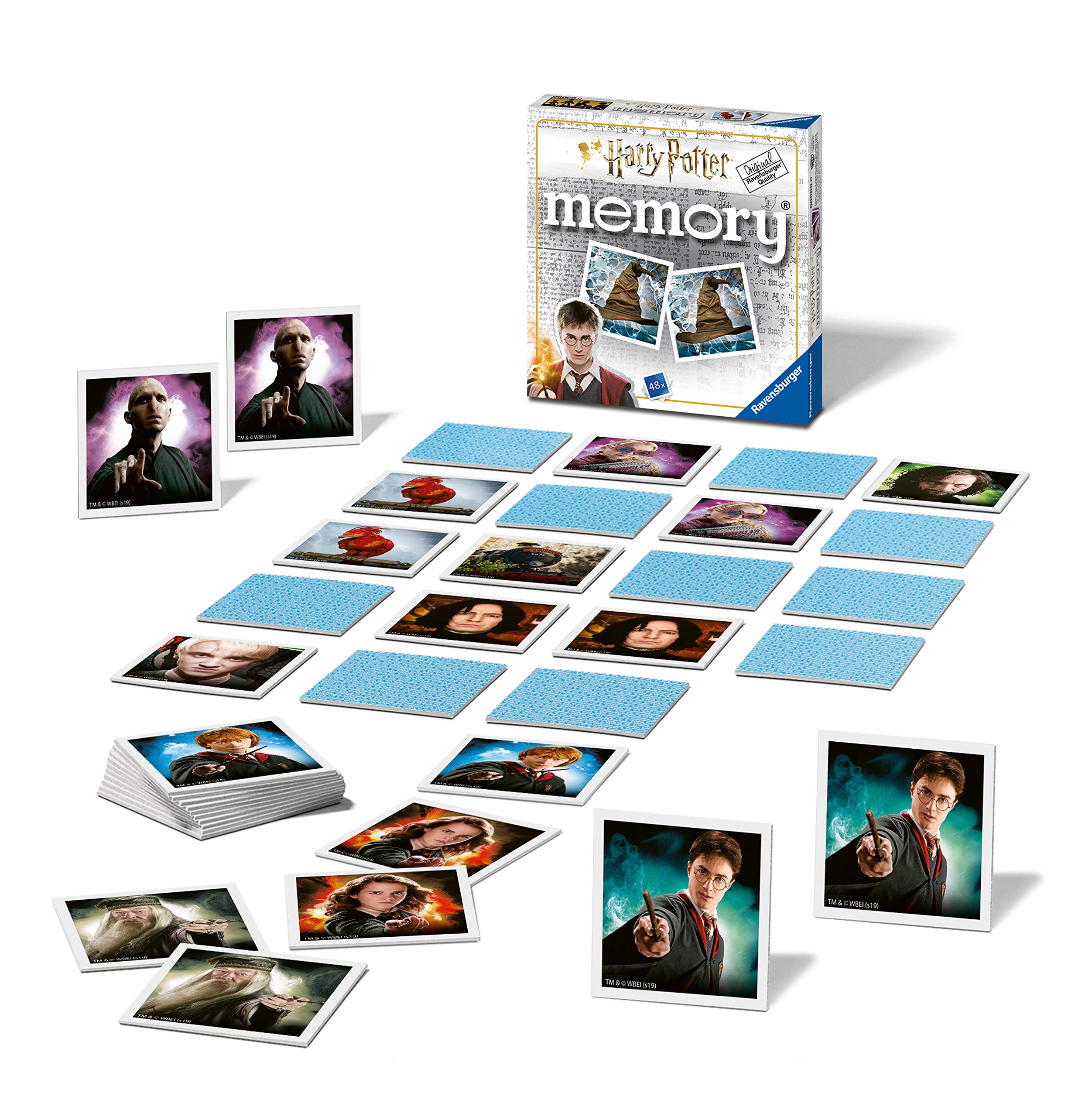 Ravensburger Harry Potter Mini Memory Game - Matching Picture Snap Pairs for Kids Age 3+ | 48 Cards